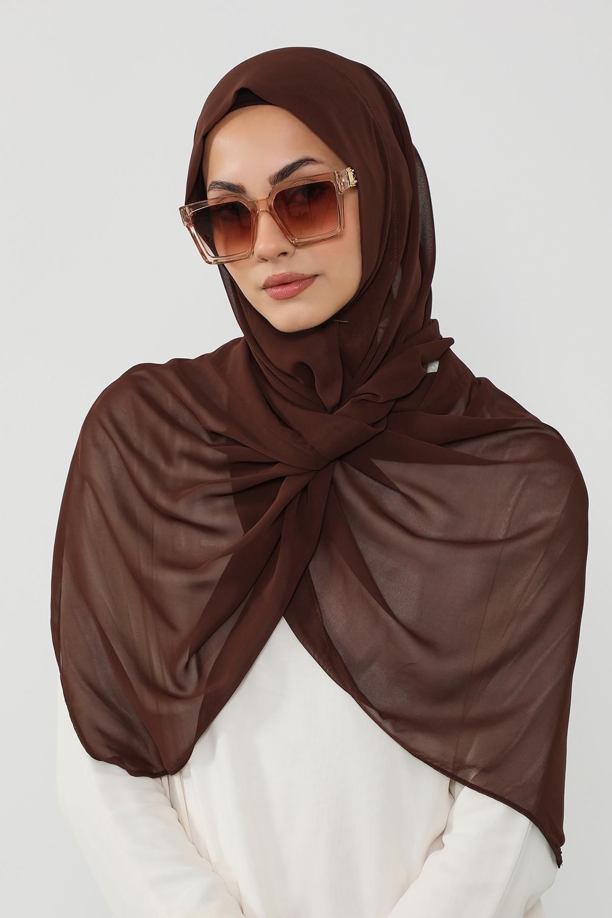 Aisha's Design Penye İç Boneli Pratik Şifon Şal,PS-48