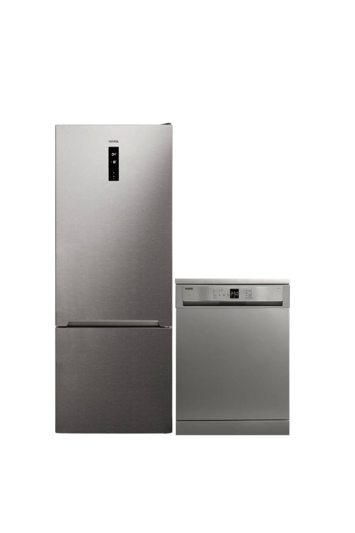 Vestel 2'li Inoks Beyaz Eşya Seti (BM 3121 G BULAŞIK NFK52112 EX BUZDOLABI)