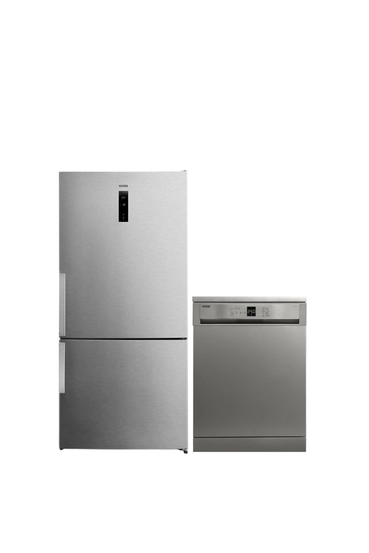 Vestel 2'li Inoks Beyaz Eşya Seti (BM 3121 G BULAŞIK NFK64022 EX BUZDOLABI)