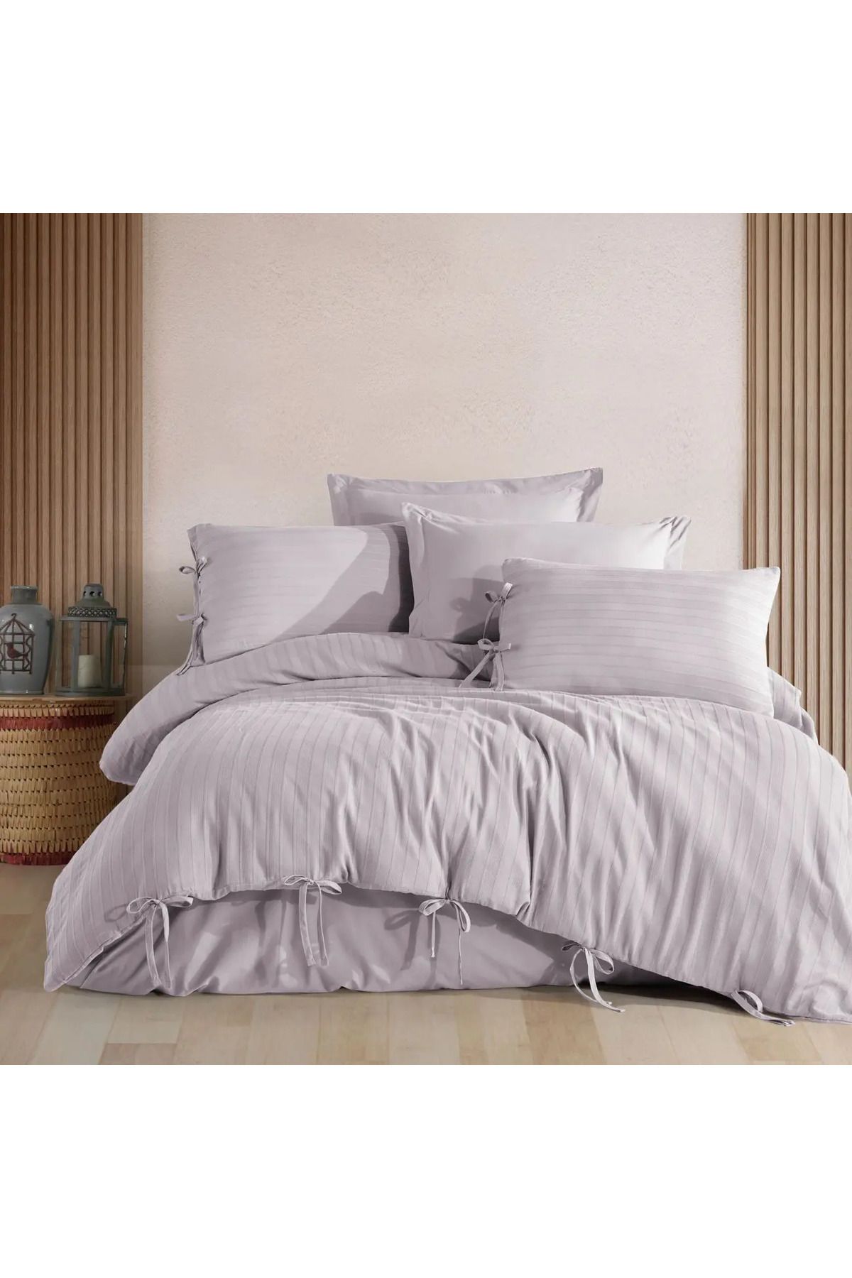 ELLE HOME Valentina Çift Kişilik Nevresim Takımı - Lila