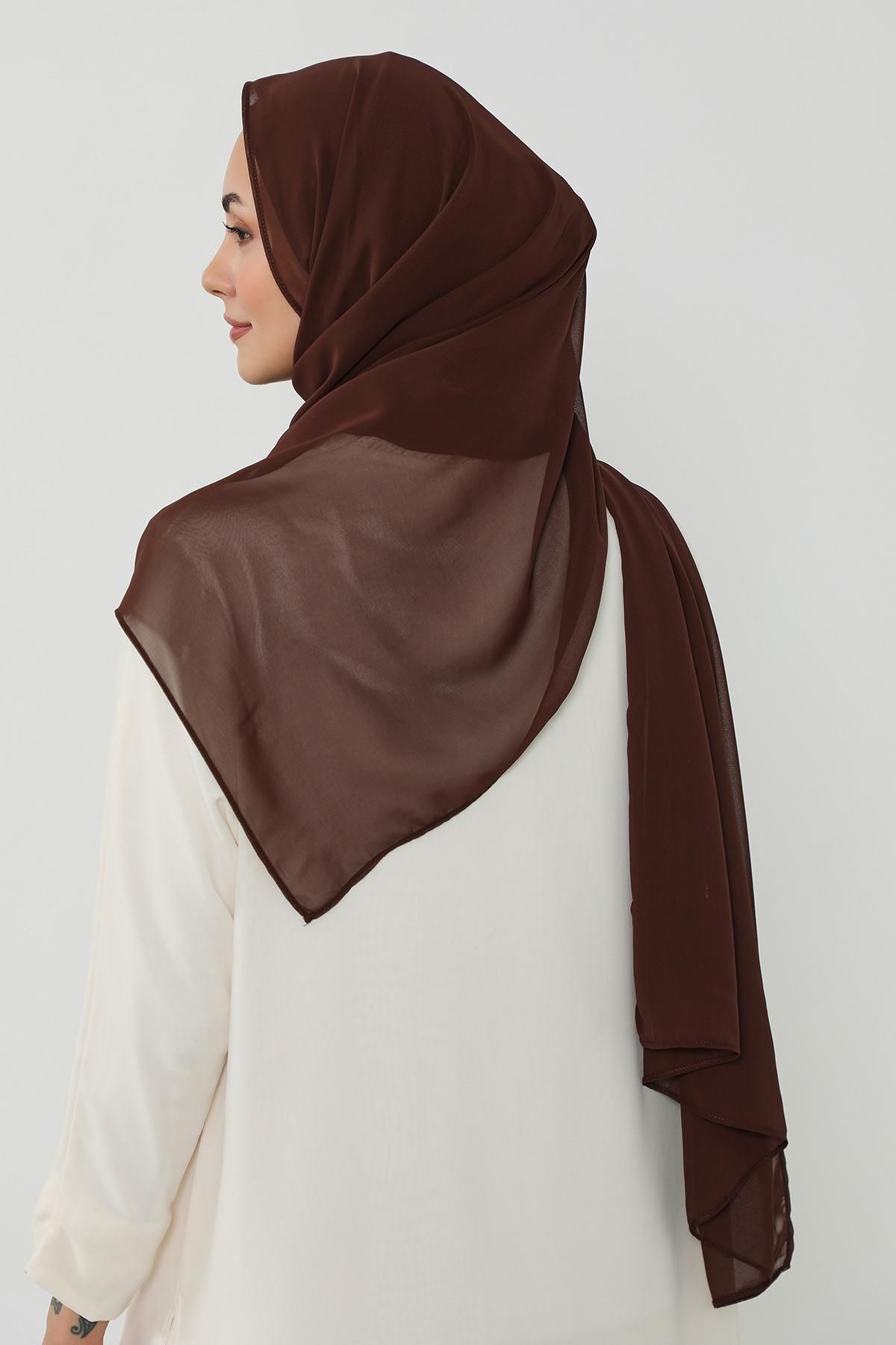 Aisha's Design-Practical Chiffon Shawl with Combed Cotton Inner Bonnet, Ps-53 7