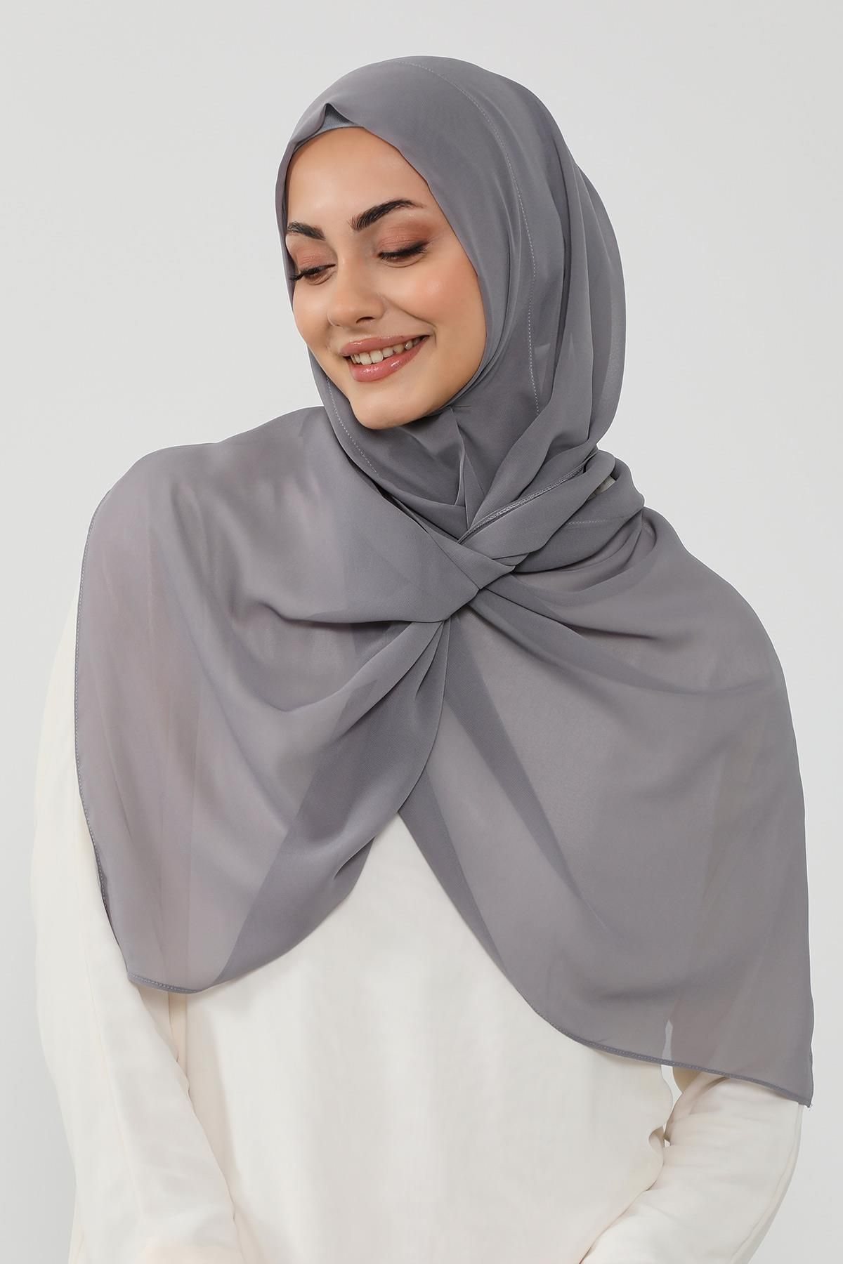 Aisha's Design Penye İç Boneli Pratik Şifon Şal,PS-48