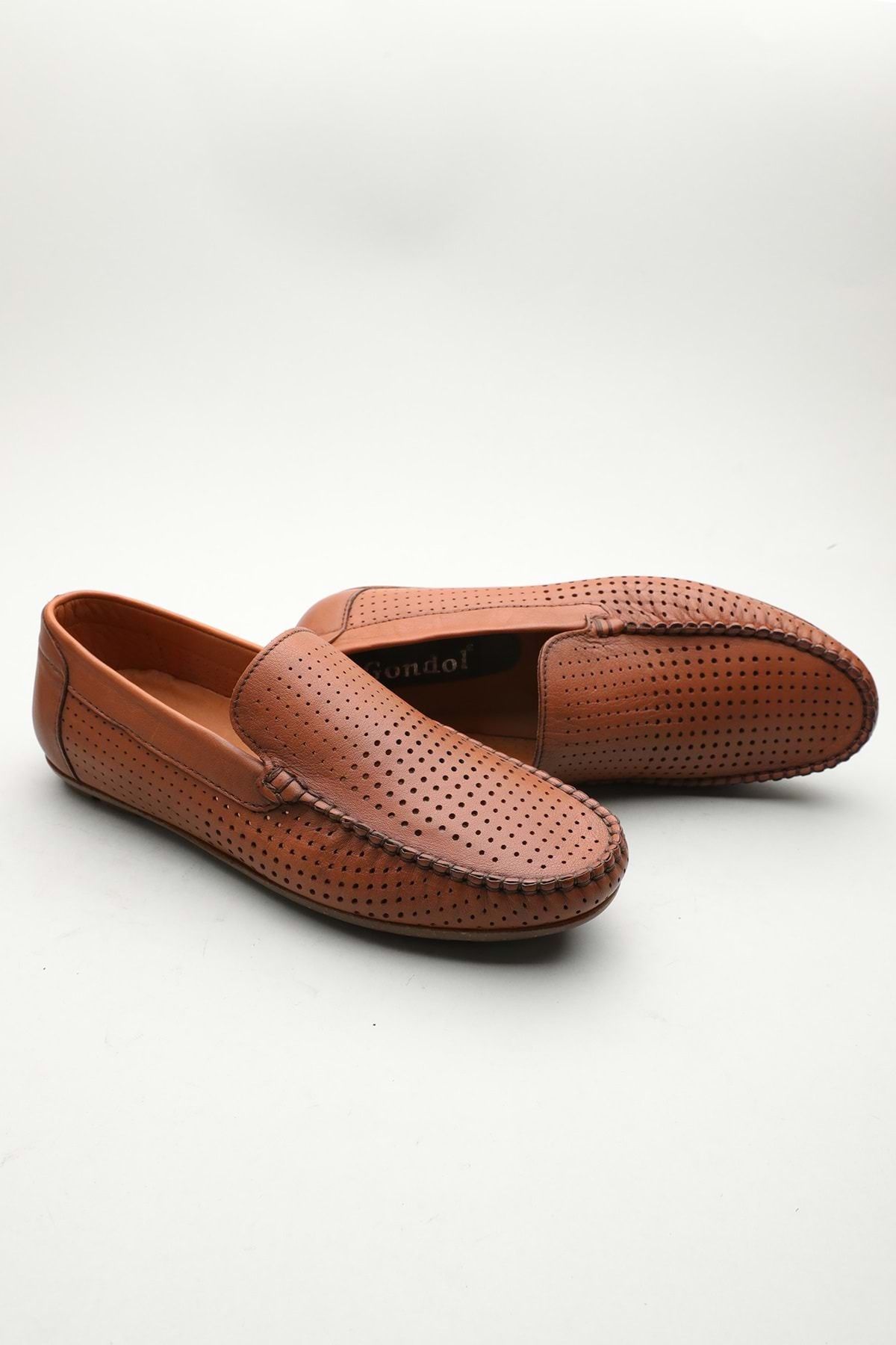 Gondol Erkek Hakiki Deri Klasik Loafer Taba 40 Ttx.601191