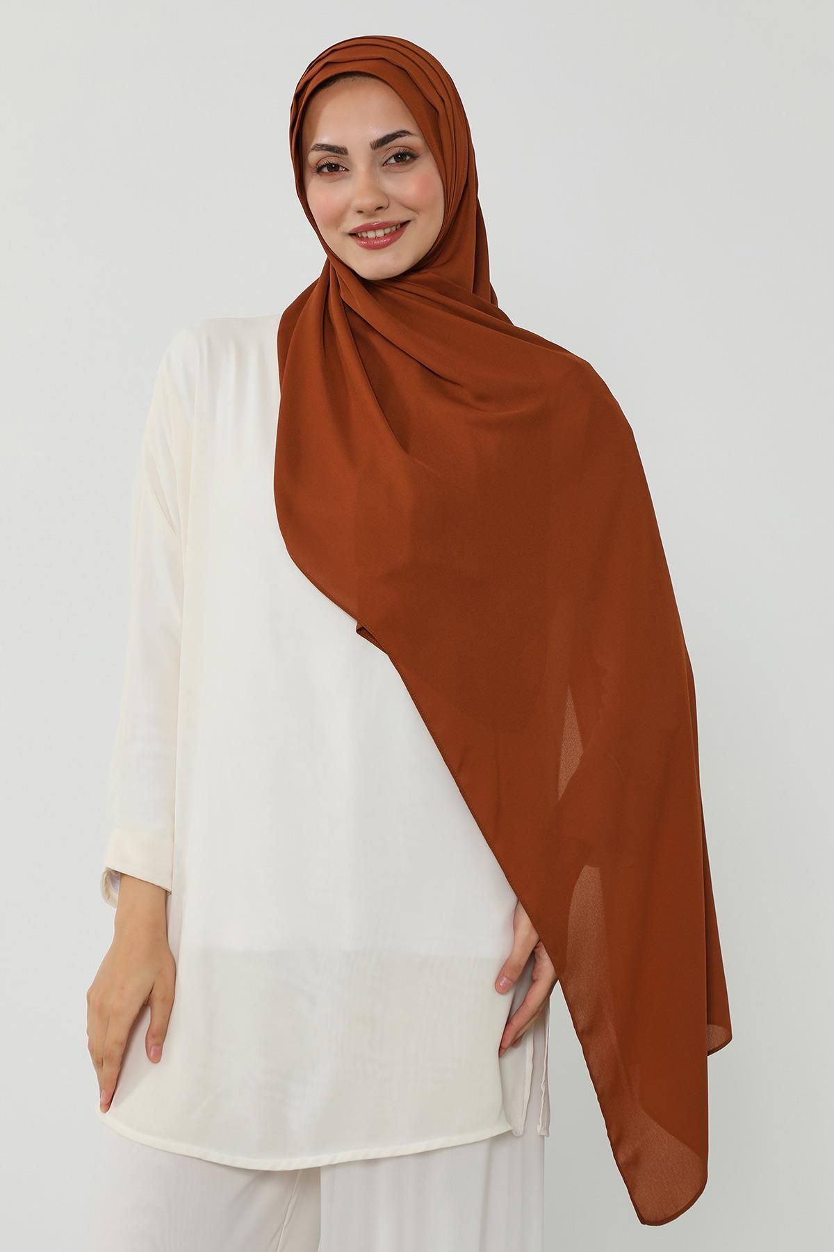 Aisha's Design Penye İç Boneli Pileli Krep Şal,PS-47