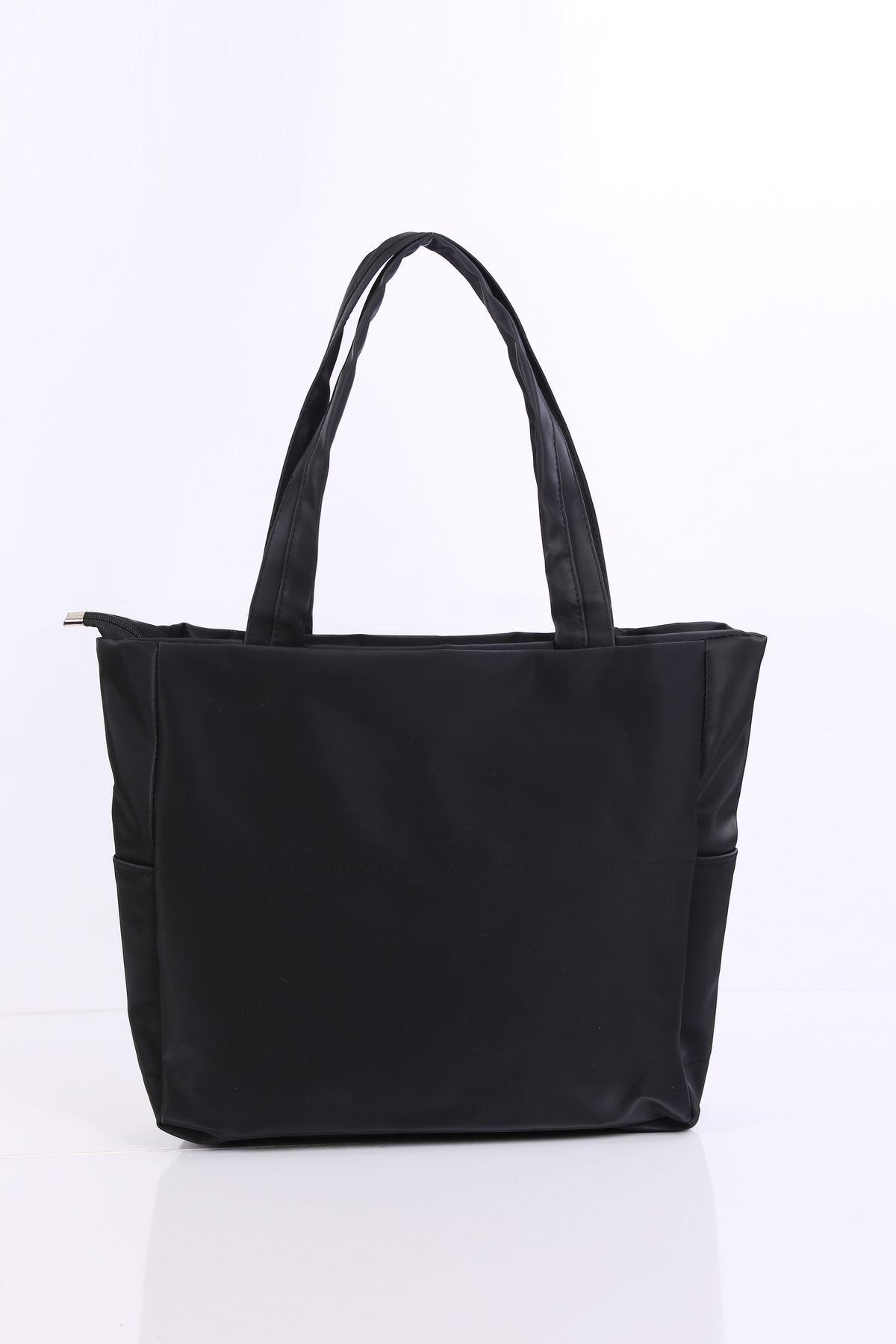change time Kadın Büyük Saten Astarlı Cepli Kol Çantası En:41 cm Boy:33 cm