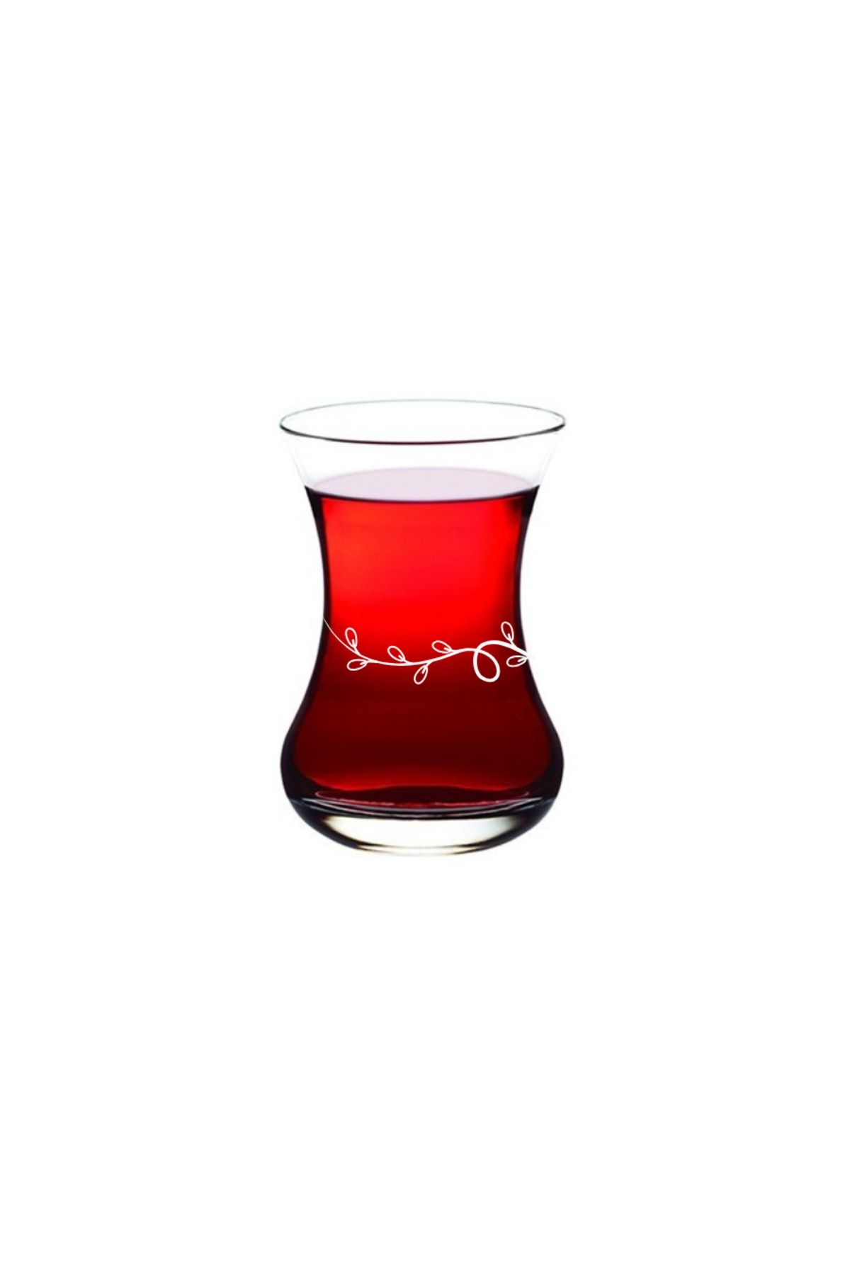 Paşabahçe 42381 Zeytin Dalı Dekorlu Çay Bardağı 6 Lı