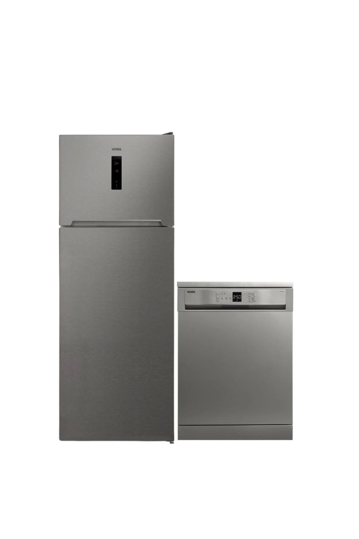 Vestel 2'li Inoks Beyaz Eşya Seti (BM 3121 G BULAŞIK NF52122 EX BUZDOLABI)