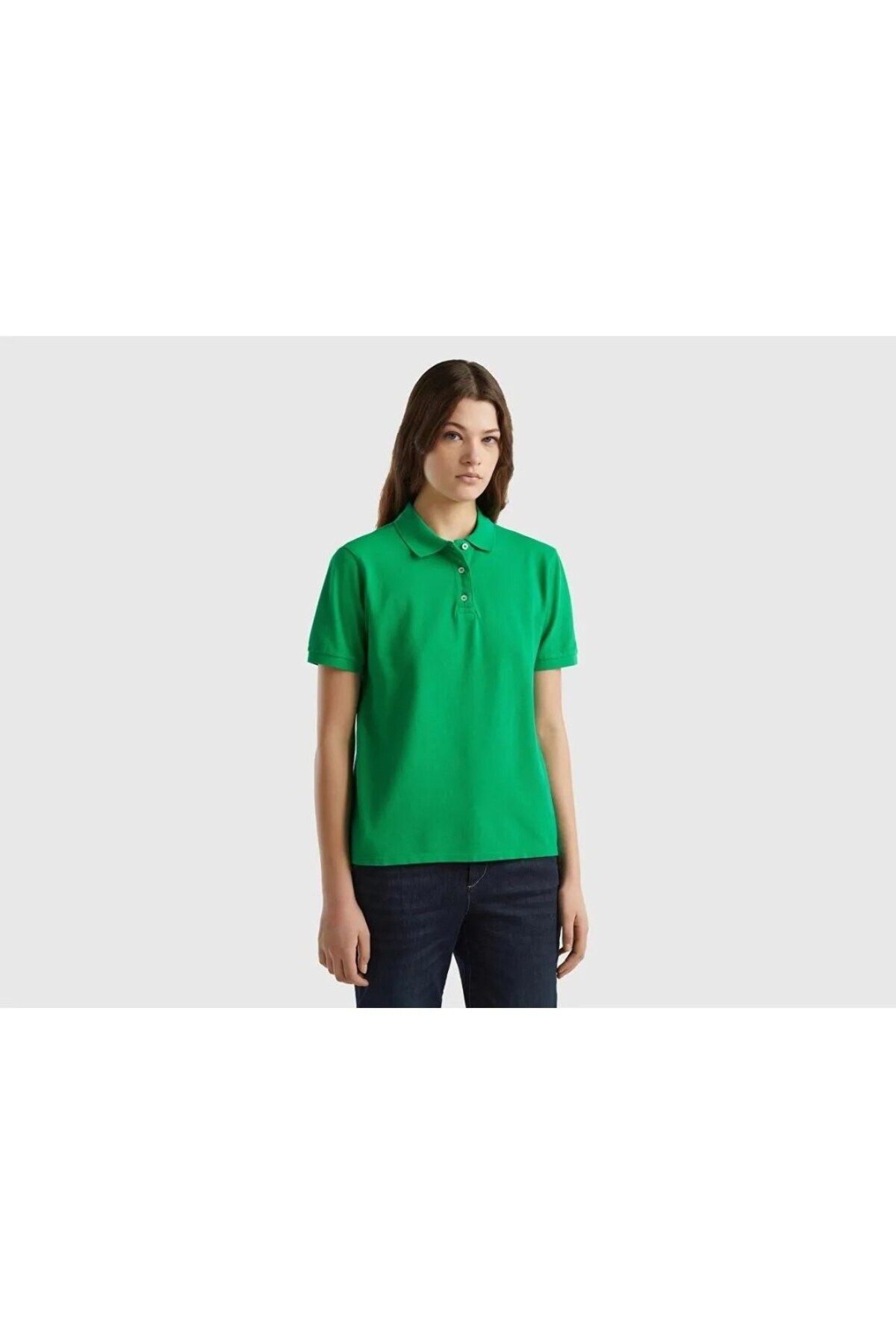 United Colors of Benetton Benetton Kadın Polo Yaka T-Shirt 3WG9D300K-24Y