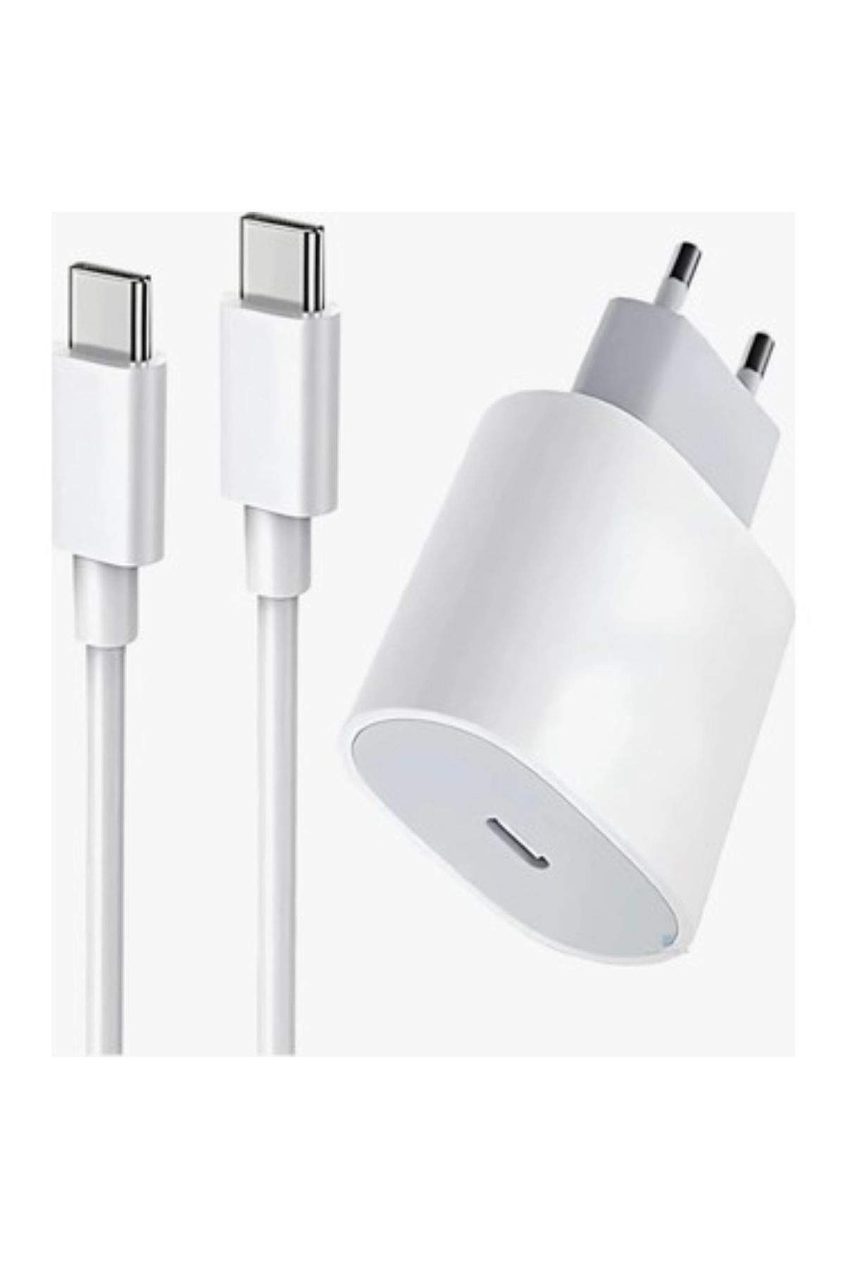 daystar İPhone 15-15 Pro-15 Pro Max-16-16 Pro-16 Pro Max Uyumlu Type-C Girişli Hasır Kablolu Hızlı Şarj Seti