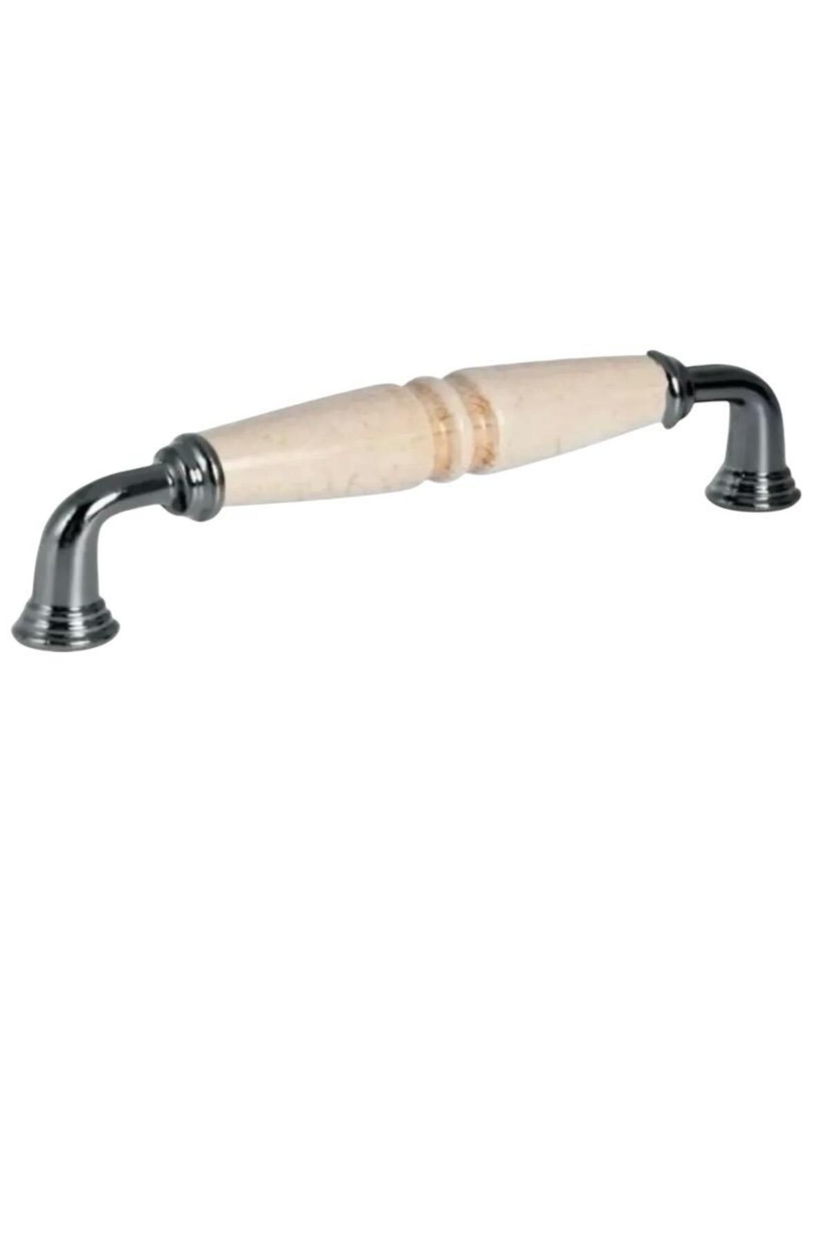 YAKUT AKSESUAR 12,8 Cm- PORSELEN Dolap Çekmece Mutfak Banyo Çocuk Vestiyer Mobilya Kulpu Kulb Kulp-İnci128mm-ELF190