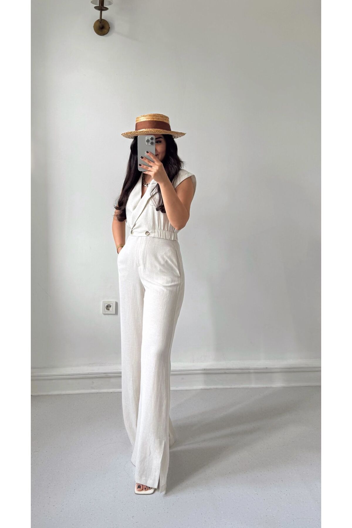 Fistan Byn Melisa Basic Keten Palazzo