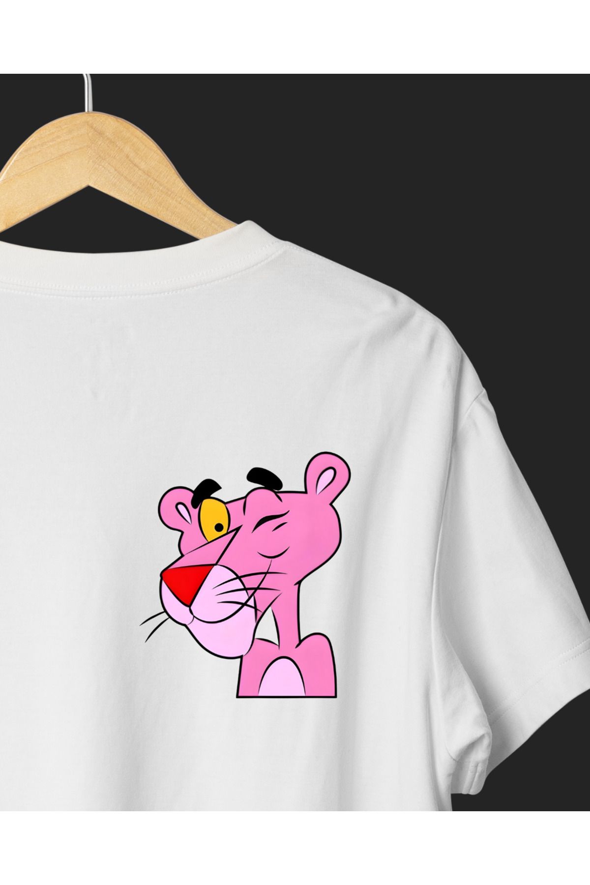 Ebiidesign Pink Panter Tasarımlı Baskılı T-Shirt