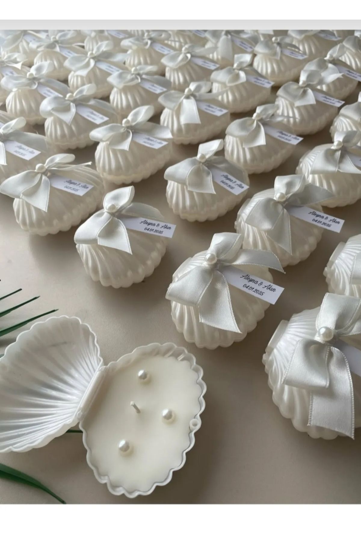 Sude Design 15 adet istiridye mum #söz#hediye#niaş#bebek#party#dogum