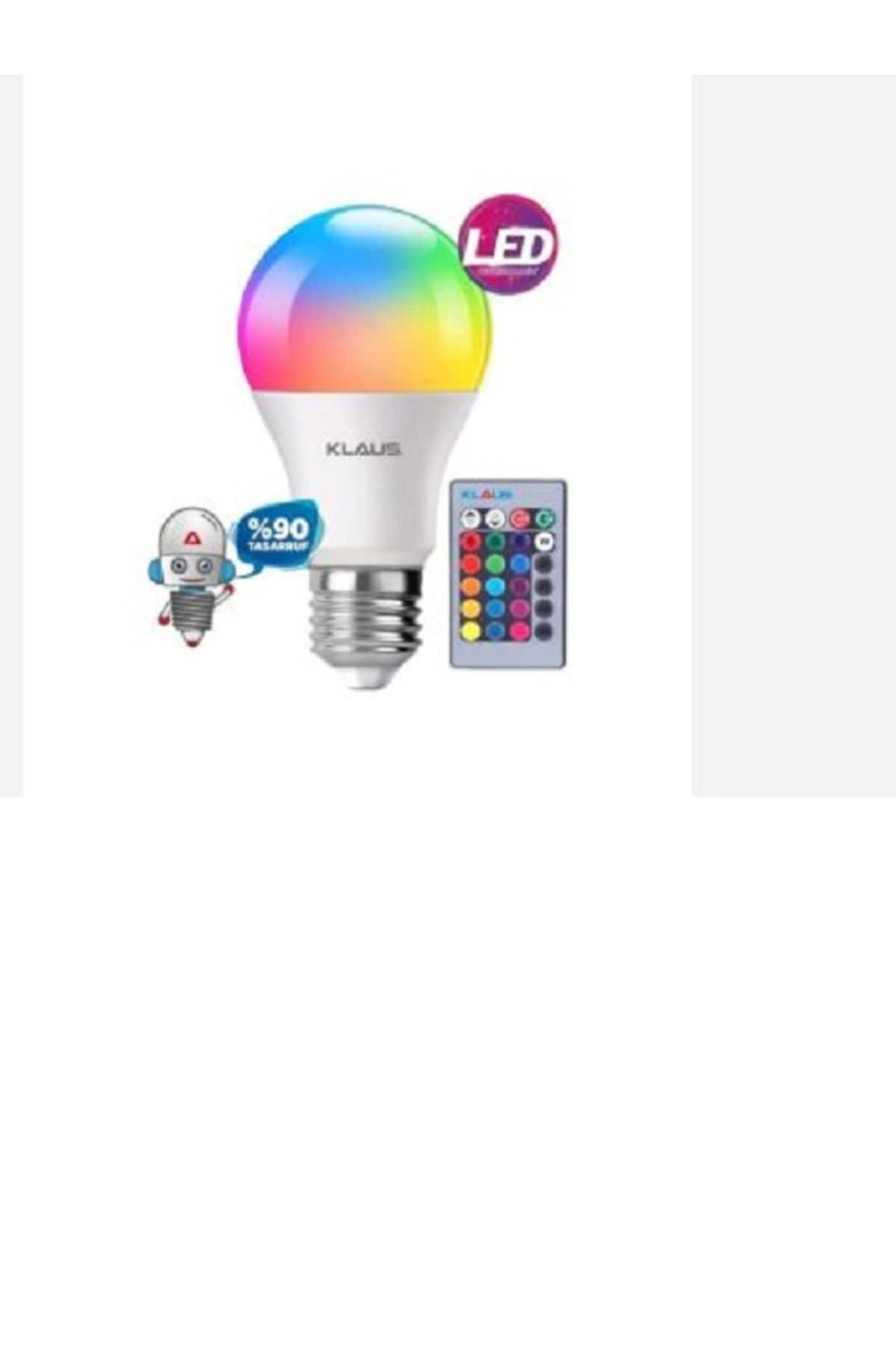 Klaus 9W RGB LED LAMBA AMPÜL