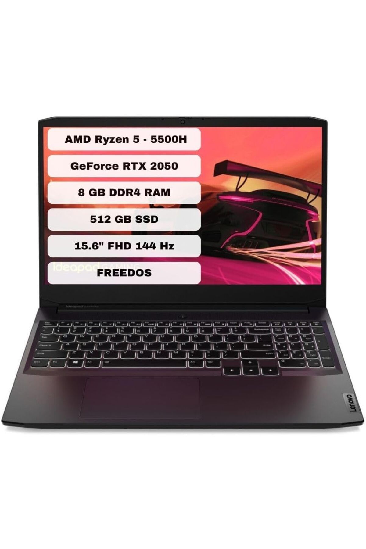 LENOVO GAMİNG 3 15ACH6 8 GB RAM 512 SSD AMD RYZEN 5 5500H 3.3G