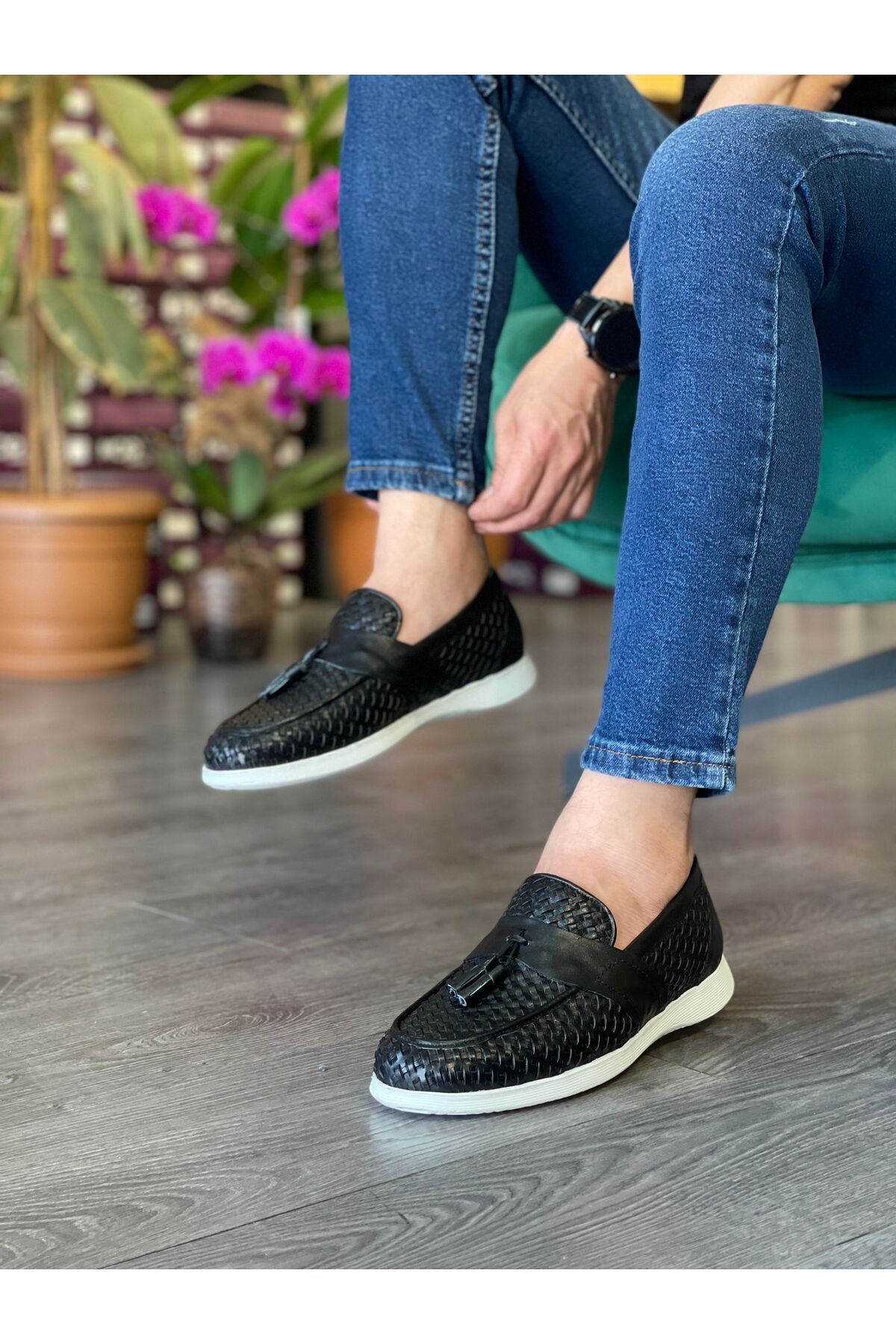 MOR KUNDURA Hakiki Deri Günlük Kullanım Loafer Erkek Ayakkabı