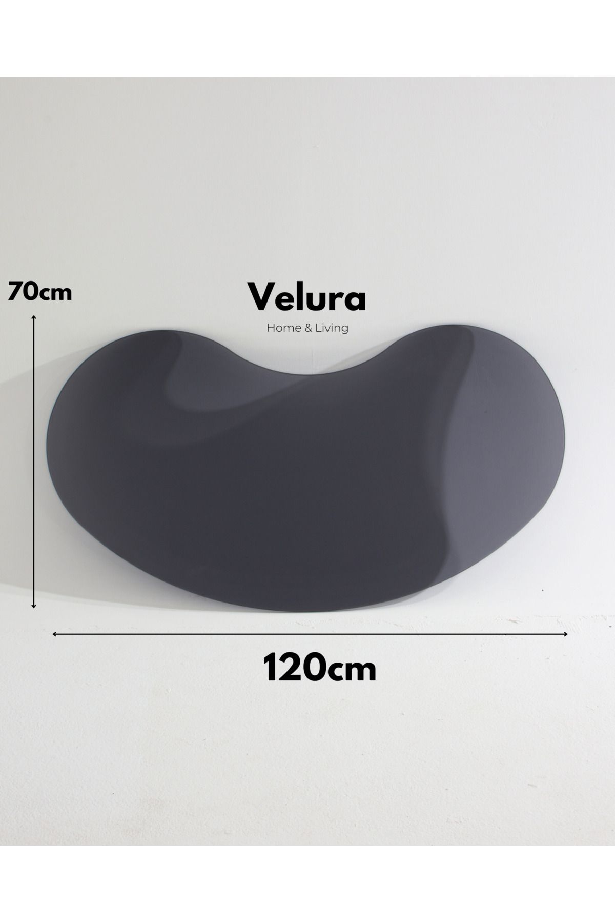 Velura Home & Living Füme Fasülye Cam & Orta Sehpa Camı & Füme Cam & Ayna Ve Cam Modelleri