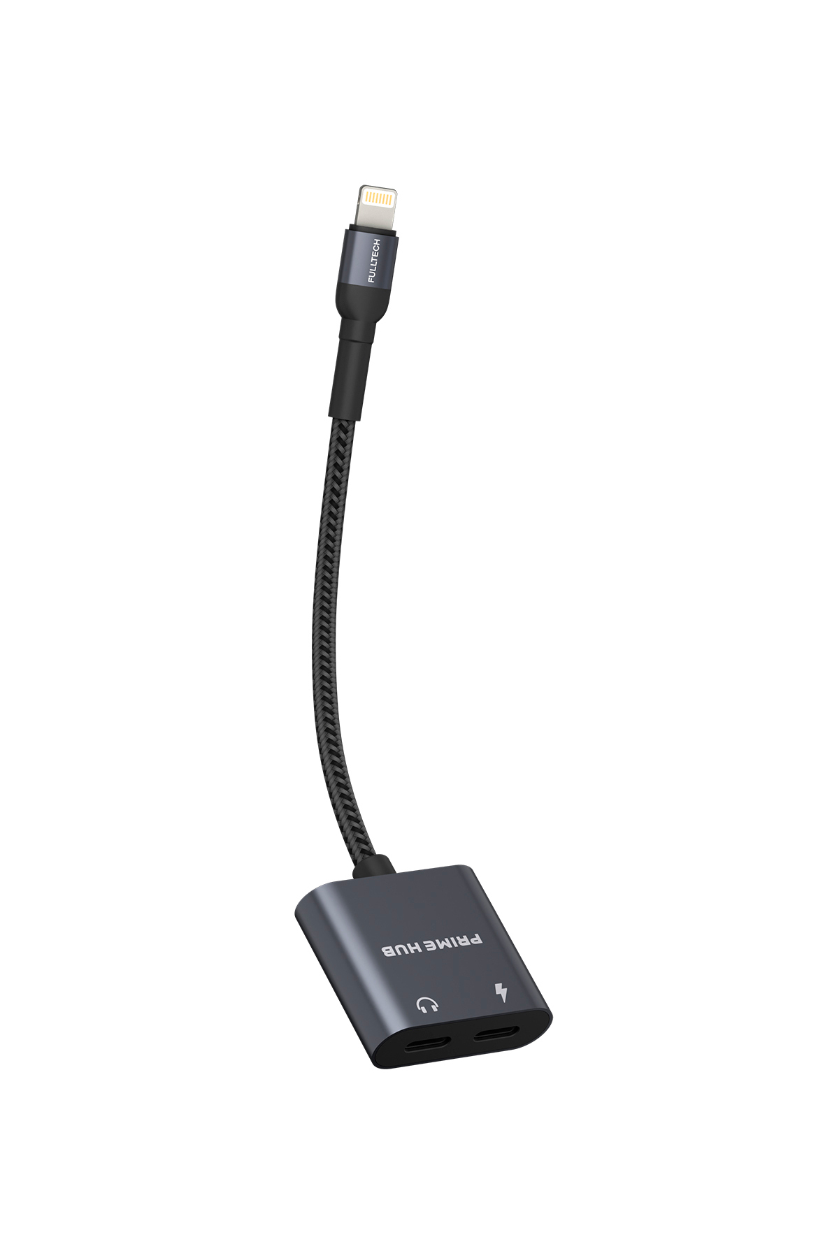 FH12 12W 2in1 Lightning Çoklayıcı Hub - Çift Lightning Girişli, Hızlı Şarj ve Ses Aktarımlı