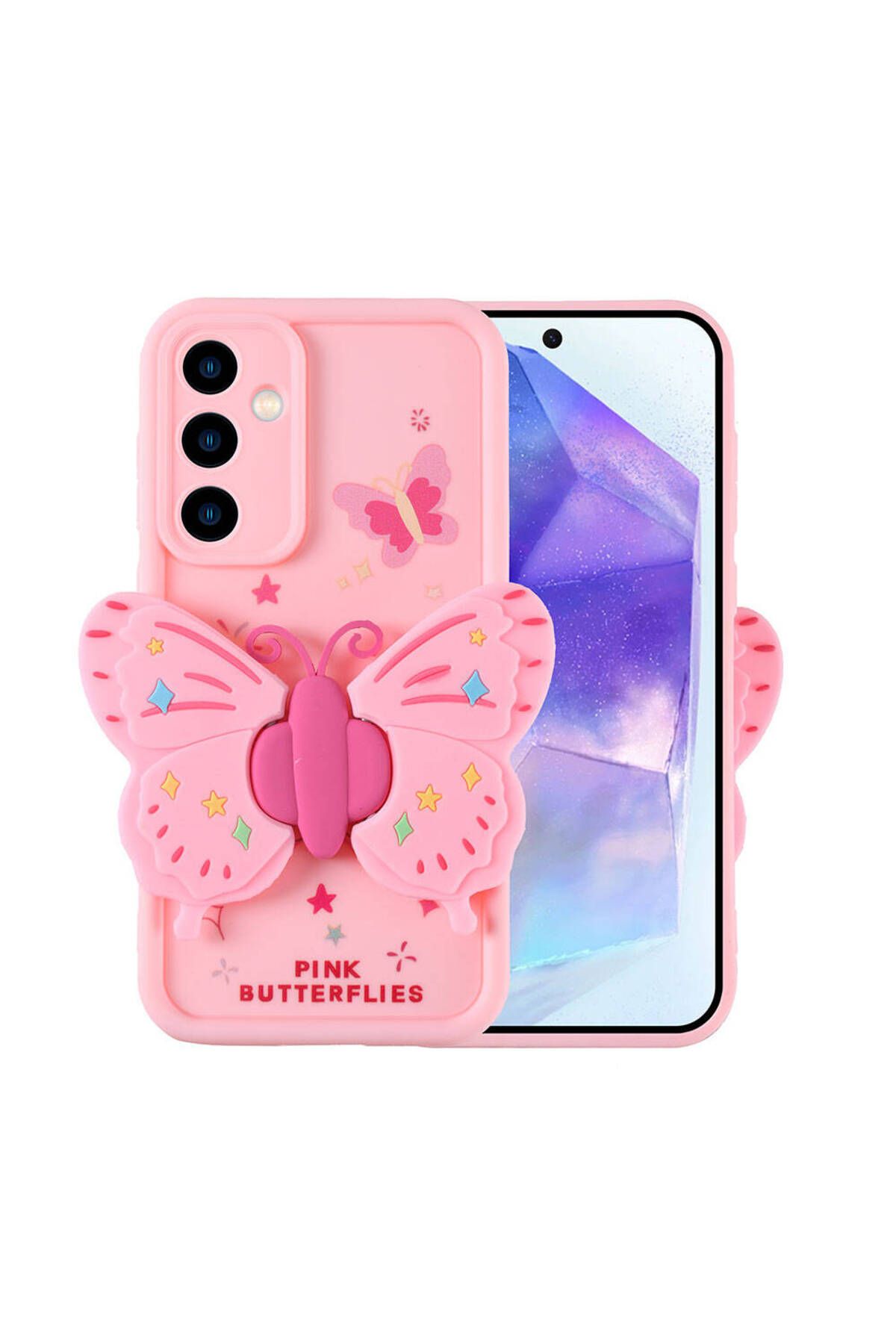 HTstore Galaxy Uyumlu A35 Kılıf Kamera Korumalı Figür Tasarımlı Zore Kapya Kapak