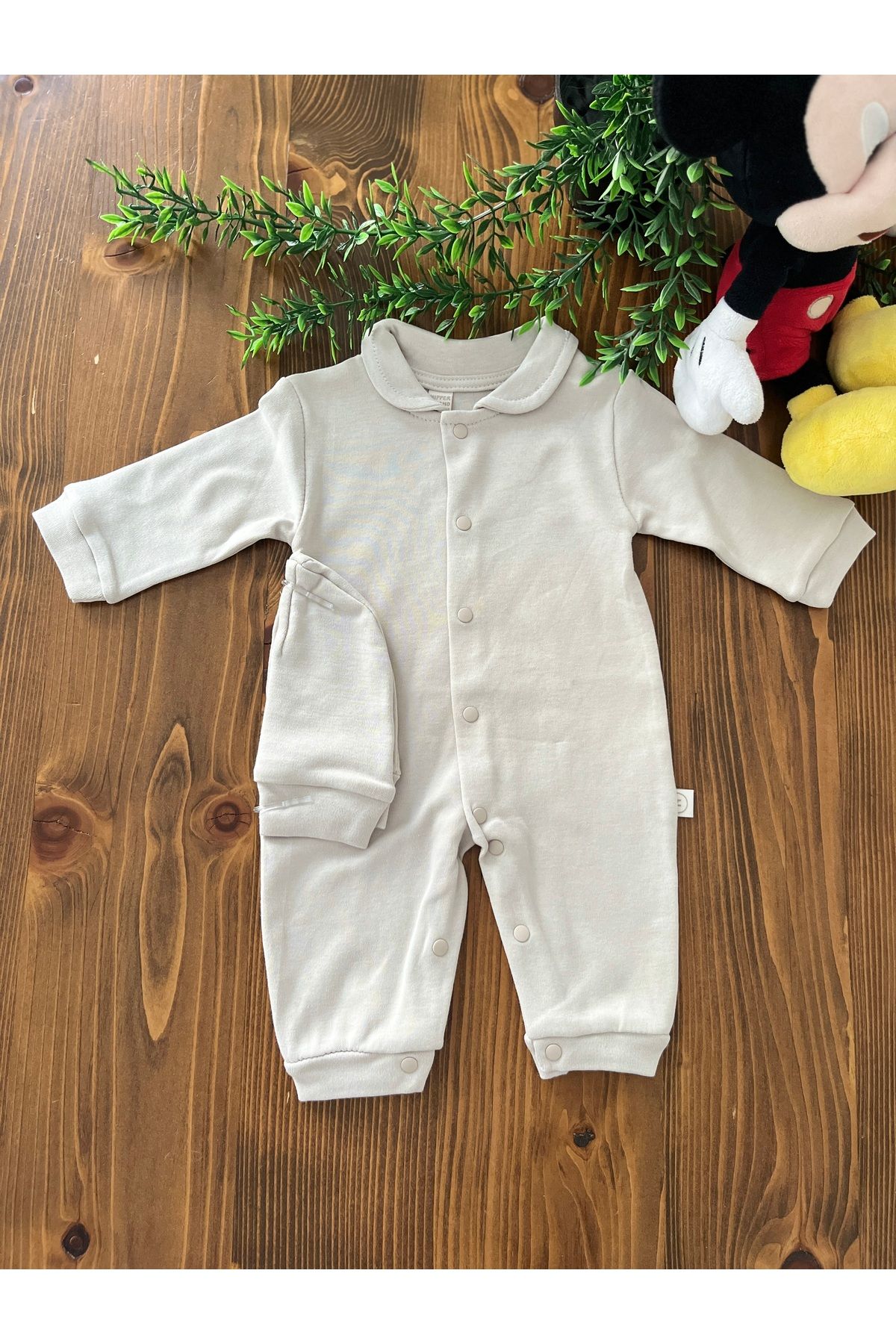 Atelier KUK Minisse Yakalı Düz Tulum 2'li Takım
