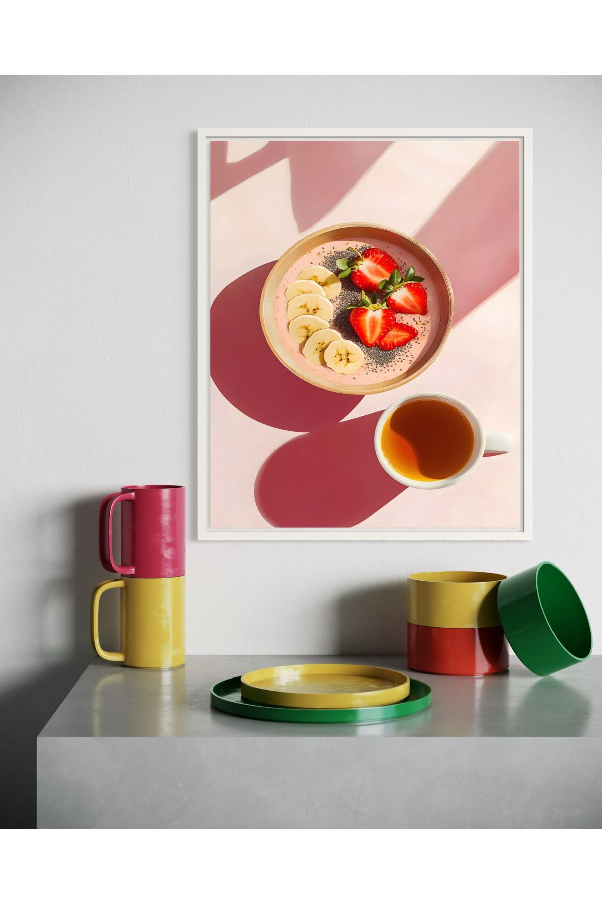Woodsuppco Bowl Çerçevesiz Poster, Duvar Posteri, Sanatsal Poster, Duvar Dekoru