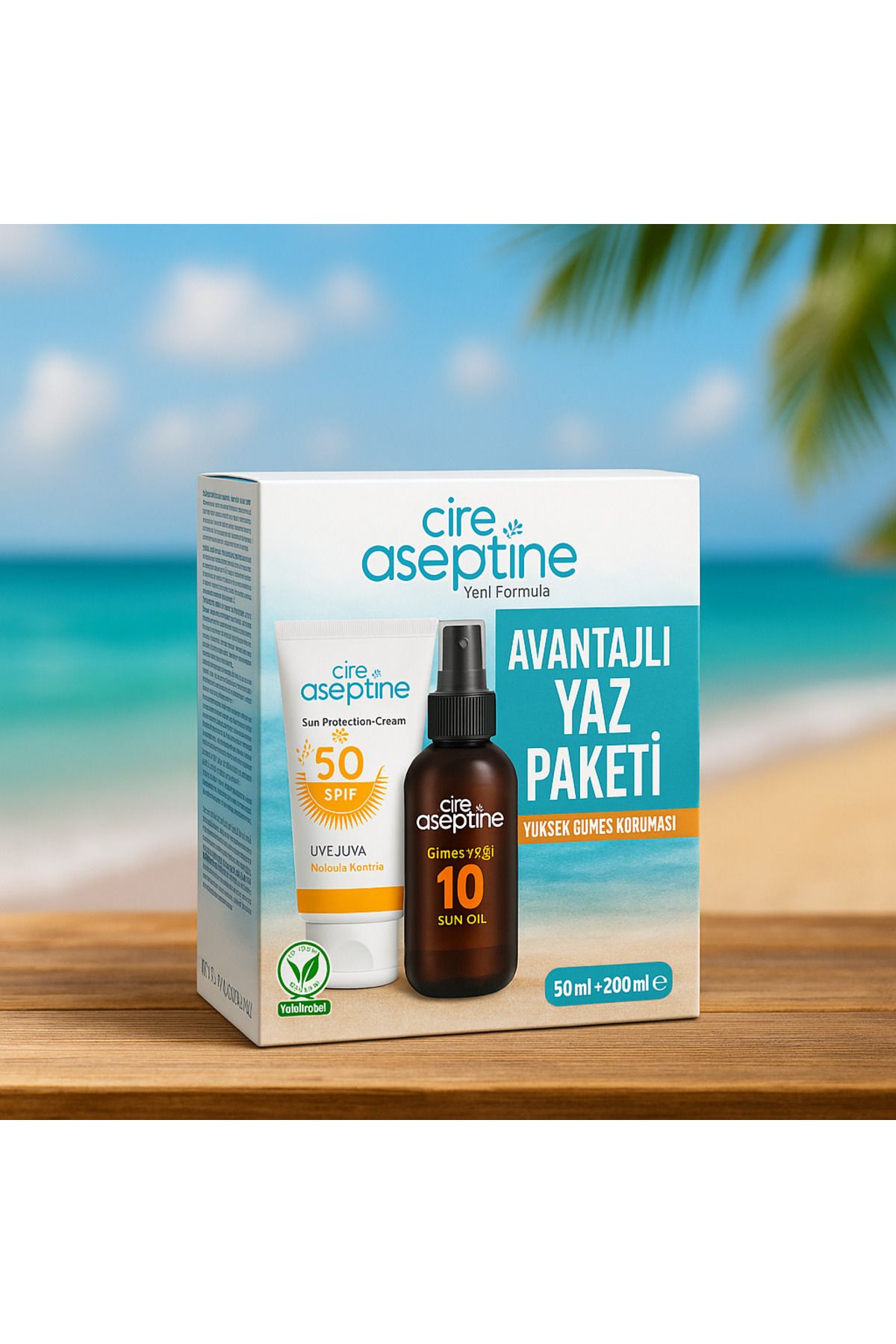 CIRE ASEPTINE Yaşlanma Leke 50 ml Krem Bronzlaştırıcı Güneş Yağı 90 ml