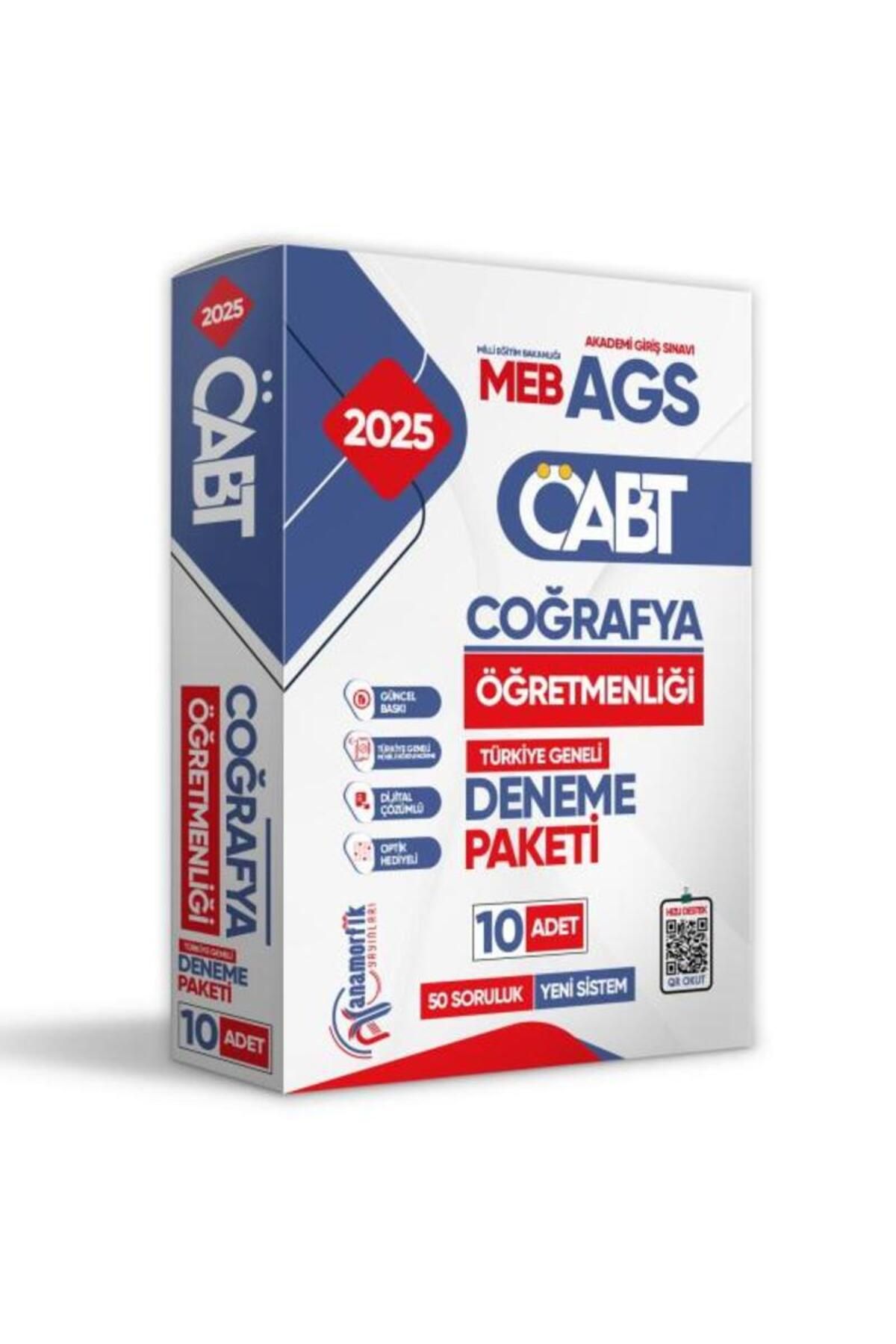 Karakutu Yayınları 2025 MEB-AGS ÖABT YENİ SİSTEM COĞRAFYA Öğretmenliği 10lu Paket Deneme Çözümlü Türkiye Geneli