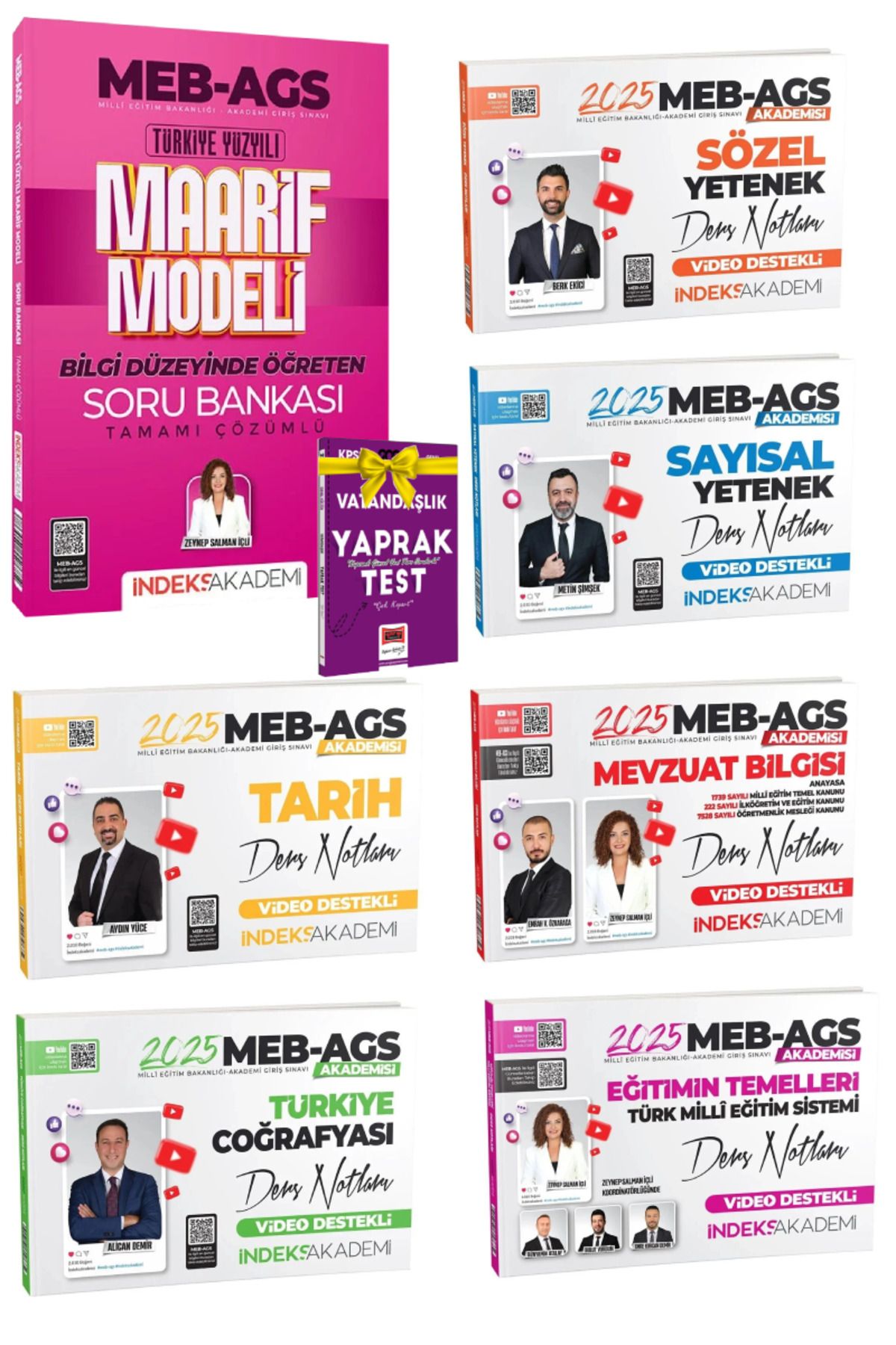 İndeks Akademi 2025 MEB-AGS Maarif Modeli SB+Tüm Dersler Konu Anlatımı|Zeynep Salman İçli-Emrah Vahap-Aydın Yüce