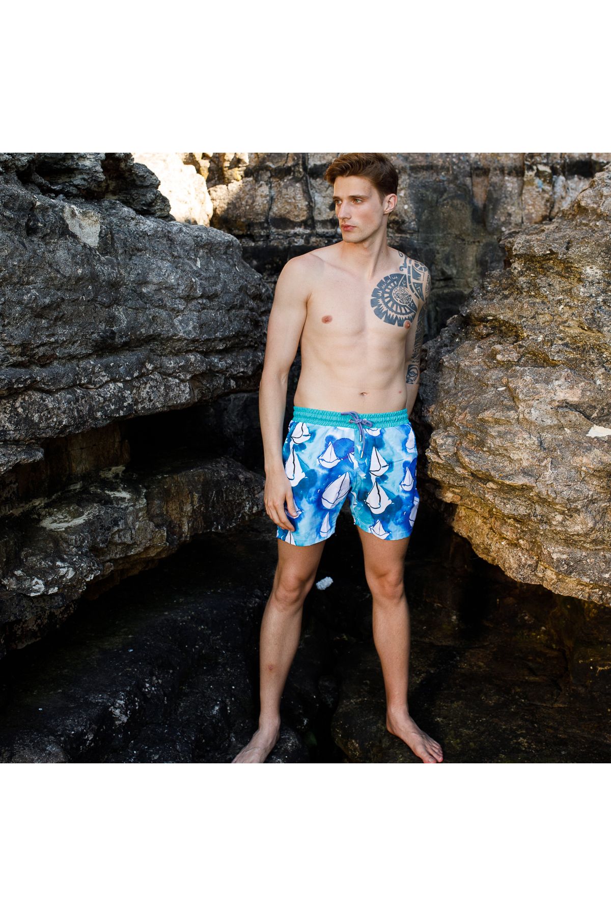 ANEMOSS-Sailing Men's Sea Shorts 4