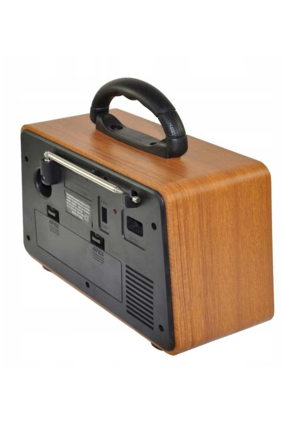 Denx-Rechargeable Radio with Remote Control, Large Capacity Battery, Portable, Classic FM Radio, Supports 4