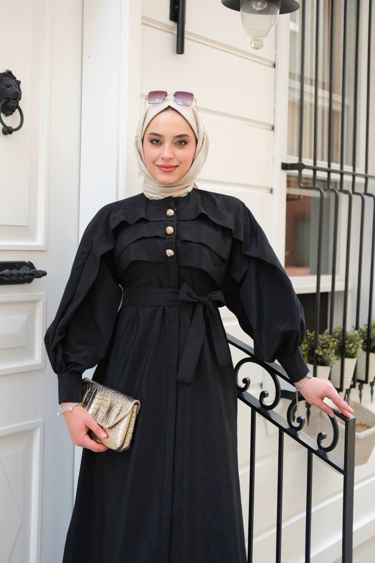 Butik Ebrar Uzun Tesettür Elbise