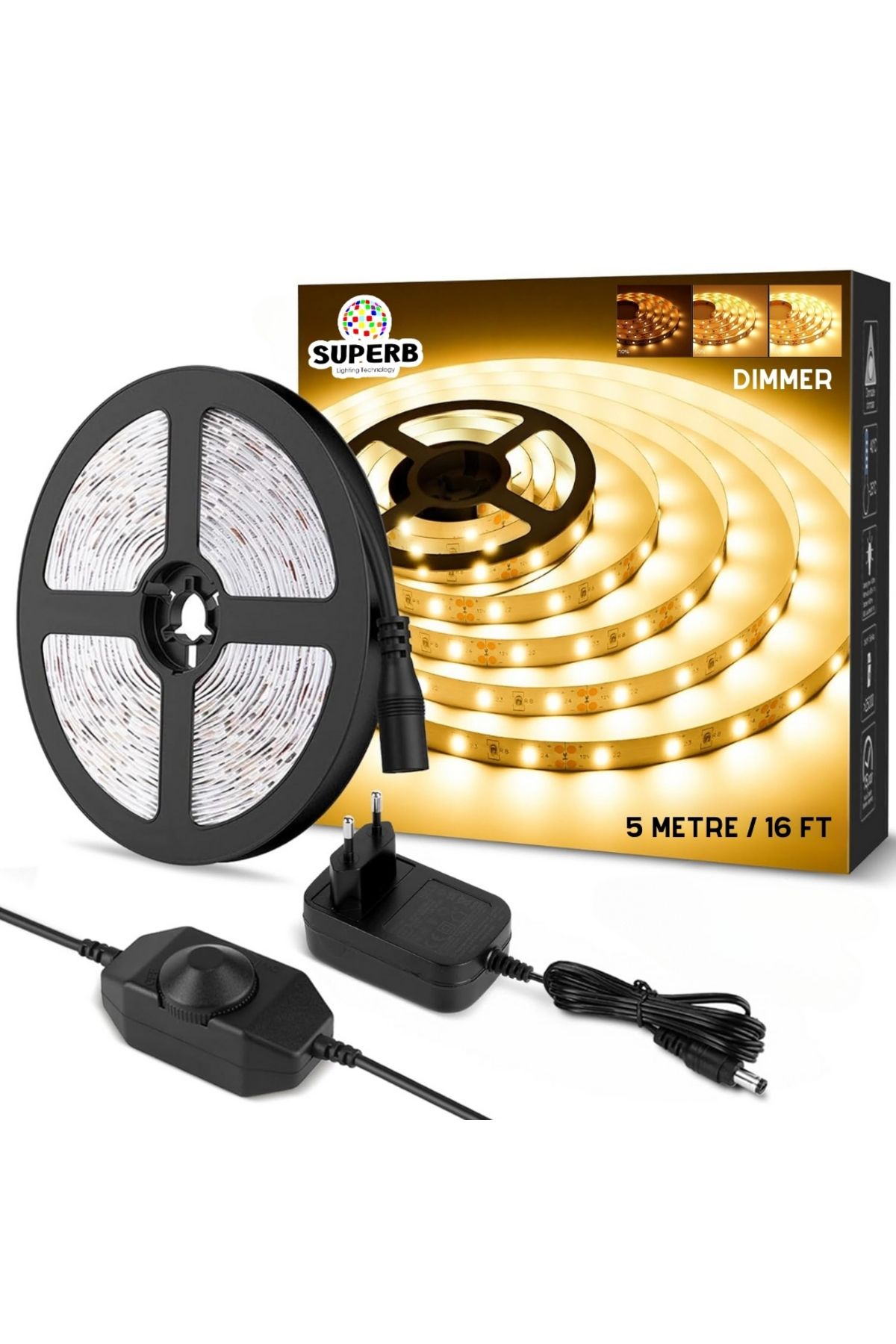 burul SB-6513 5 Metre Dimmer Anahtarlı Gün Işığı Şerit Led Seti