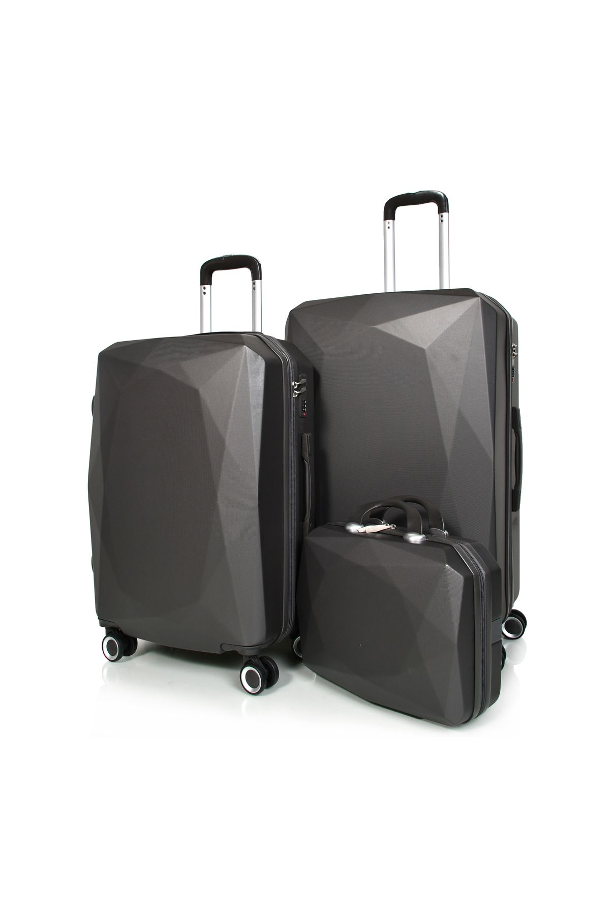 MORANO-Morano 4-Piece Luggage Set Durable and Lightweight Spinner Wheeled Suitcase with Numbered Security Lock 3