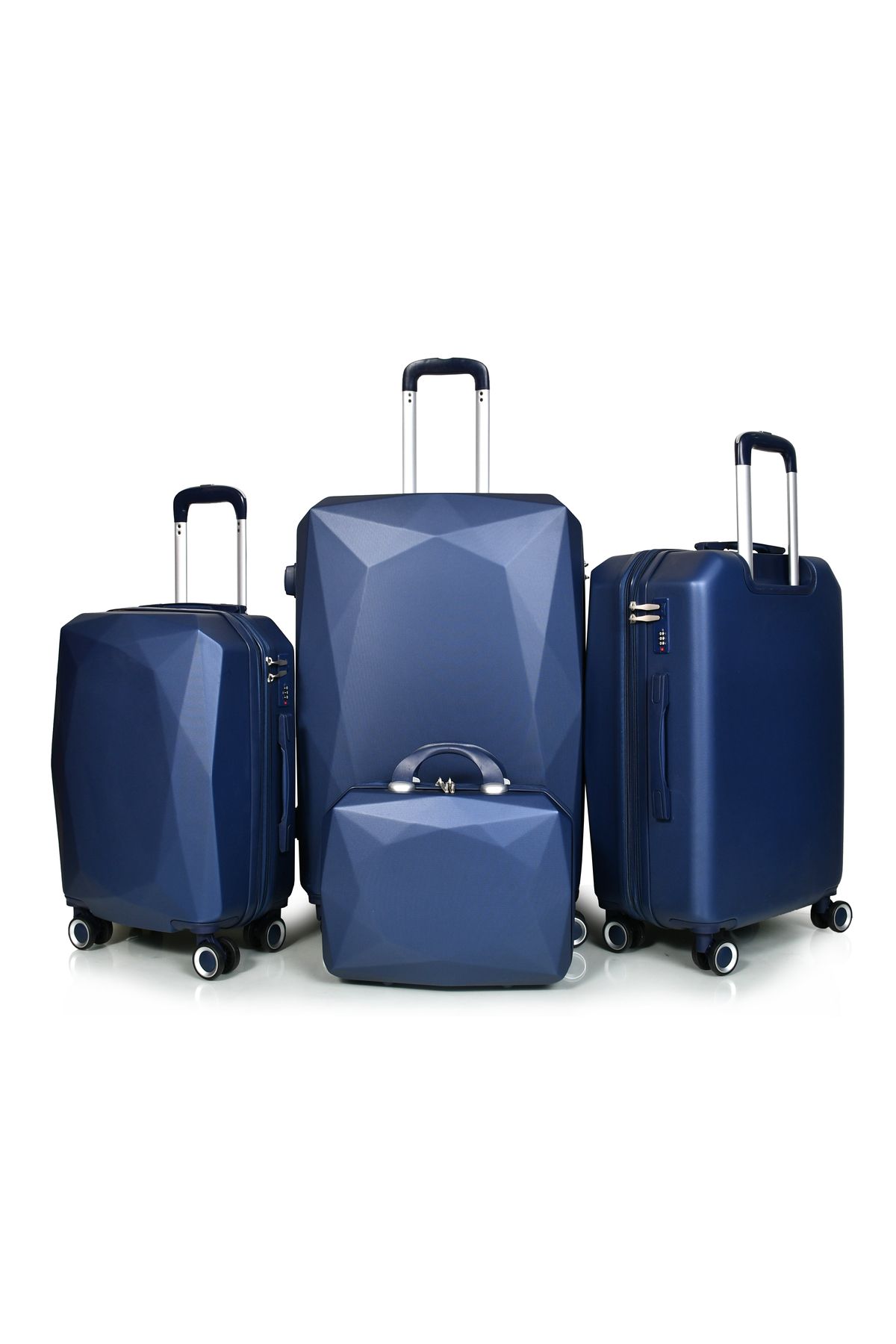 MORANO-Morano 4-Piece Luggage Set Durable and Lightweight Spinner Wheeled Suitcase with Numbered Security Lock 2