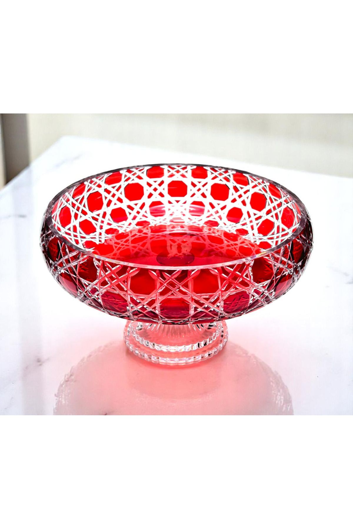 Akden Kristal KRİSTAL KESME DEKOR EL İŞÇİLİĞİ SOFRA KASE
