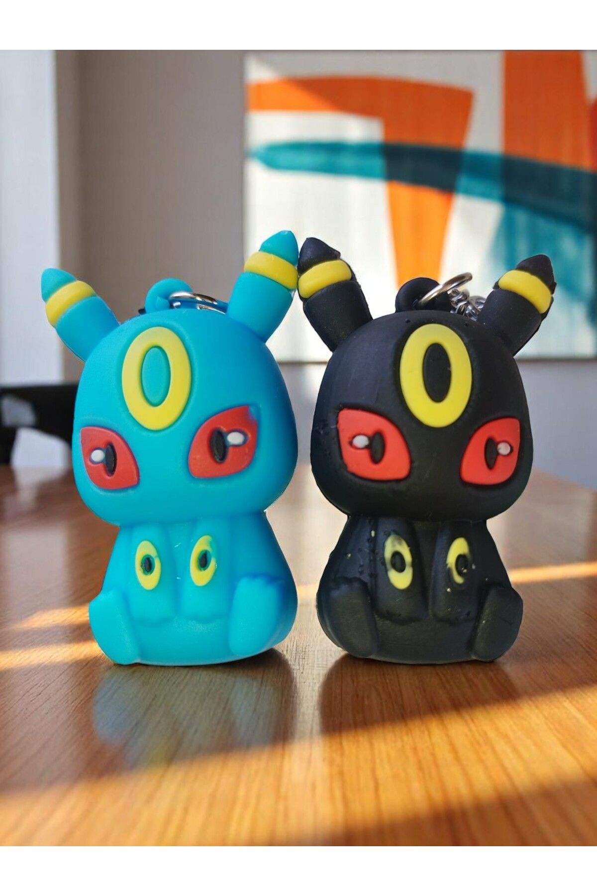 VerdeHome 3D Silikon 2'Li Pokémon Anahtarlık – Dayanıklı, Renkli ve Koleksiyonluk Figür Anahtarlık