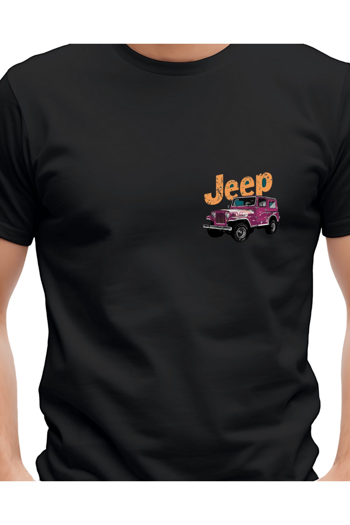 Ebiidesign Jeep Tasarımlı Baskılı T-Shirt