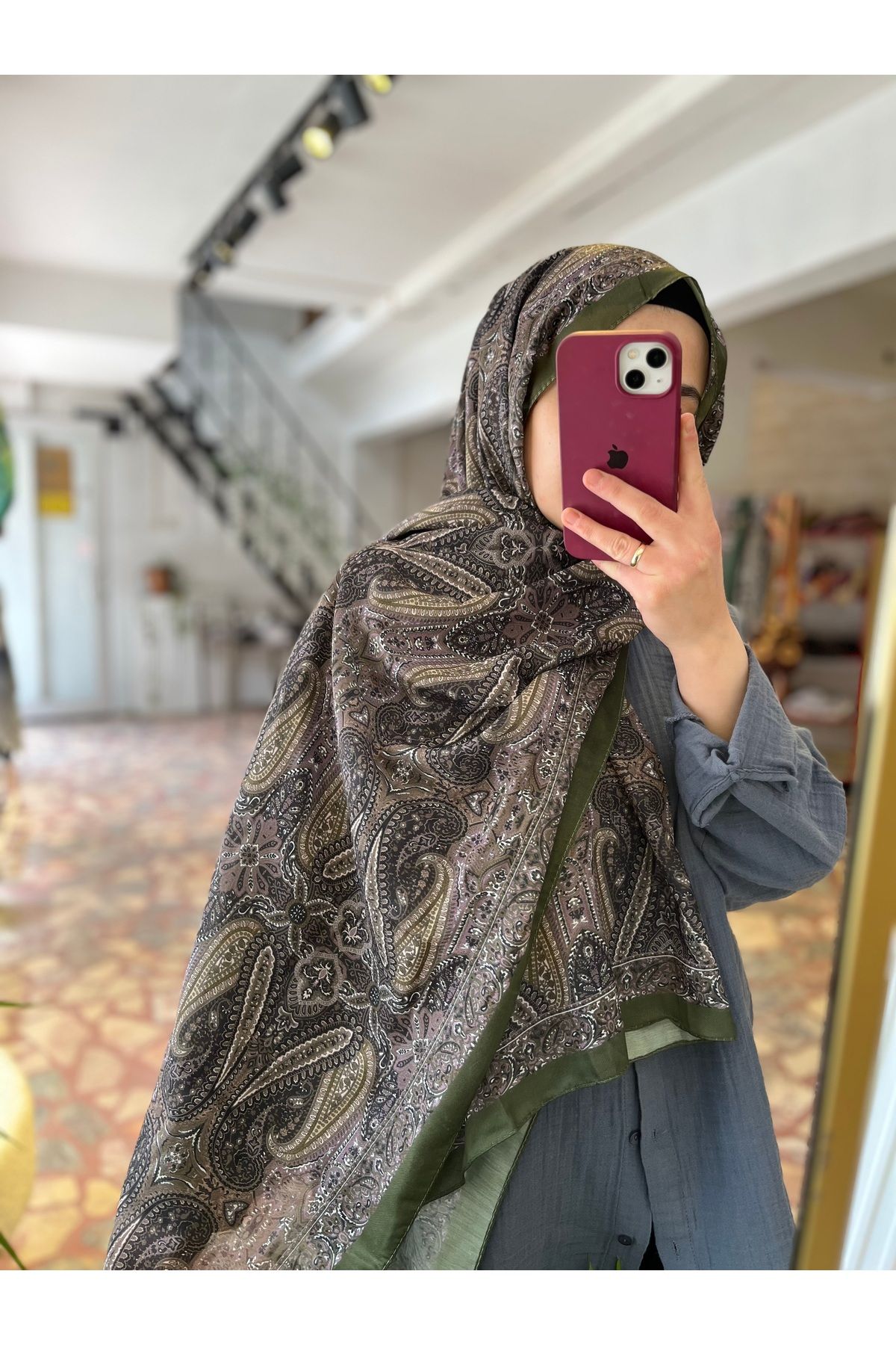 Neva Etnik Desen Şal