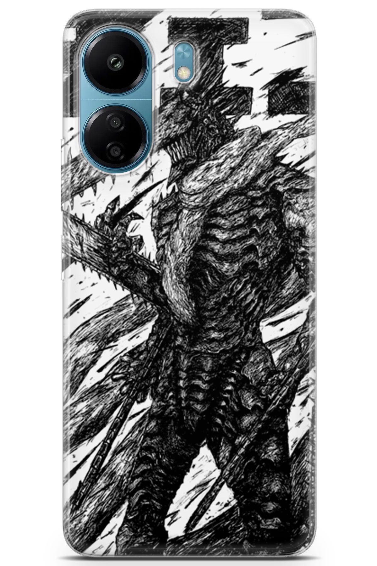 Kordilya Xiaomi Poco C65 uyumlu Manga 38 Baskılı Telefon Kabı Chainsaw Denji