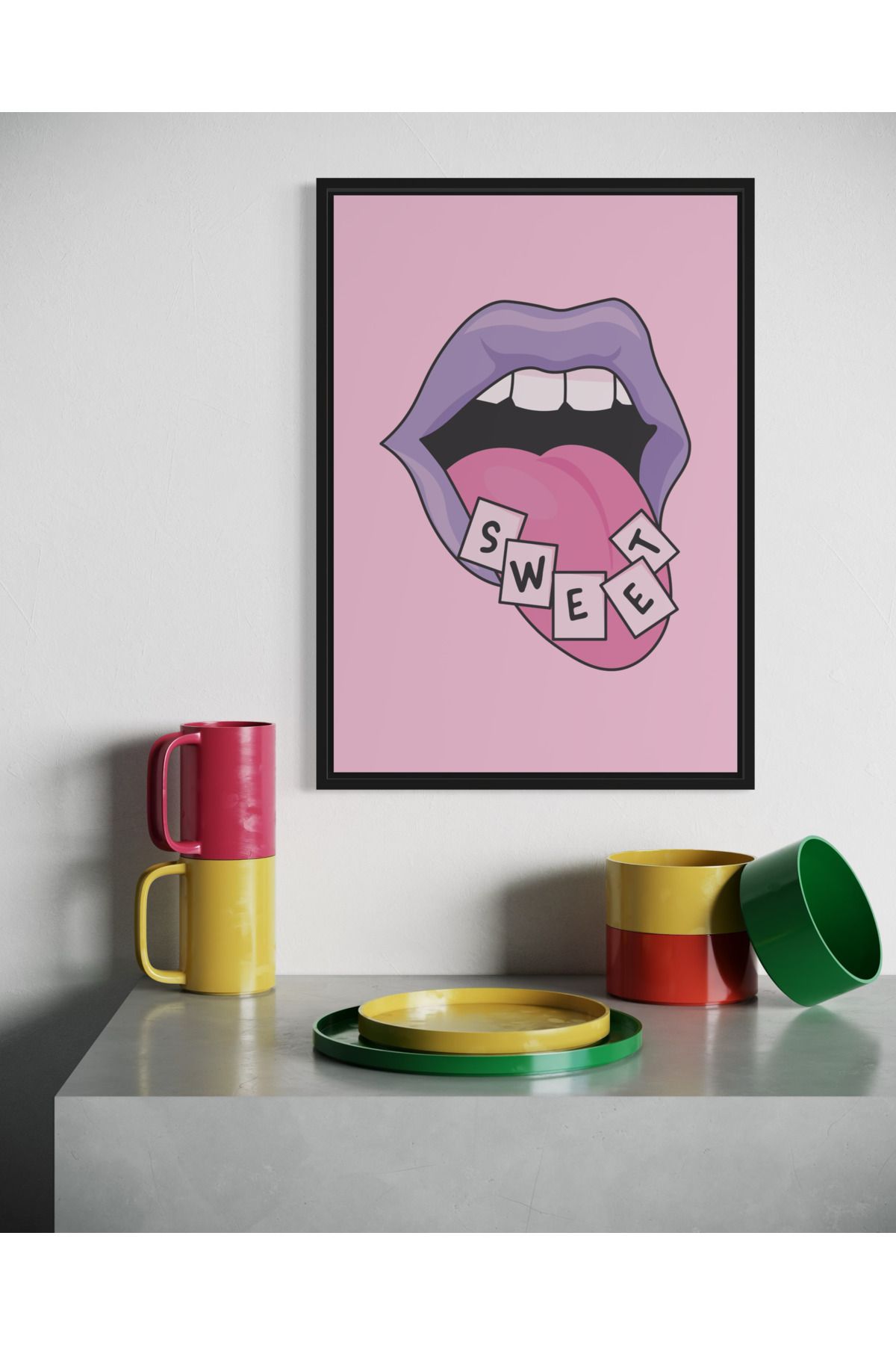 Woodsuppco Sweet Çerçevesiz Poster, Duvar Posteri, Sanatsal Poster, Duvar Dekoru