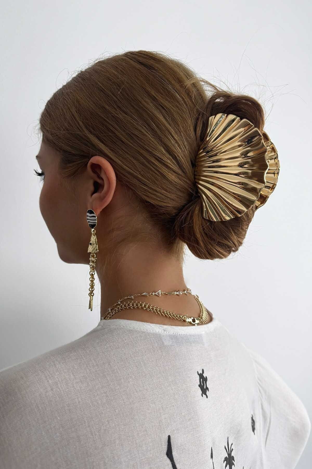 BYP Atelier Deniz Kabuğu Toka Gold