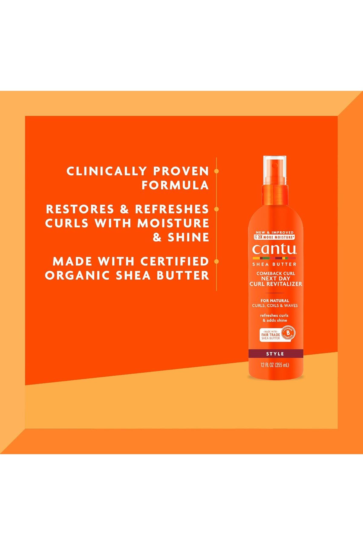 Cantu-Comeback Curl Next Day Curl Revitalizer, 12 Fluid Ounce 5
