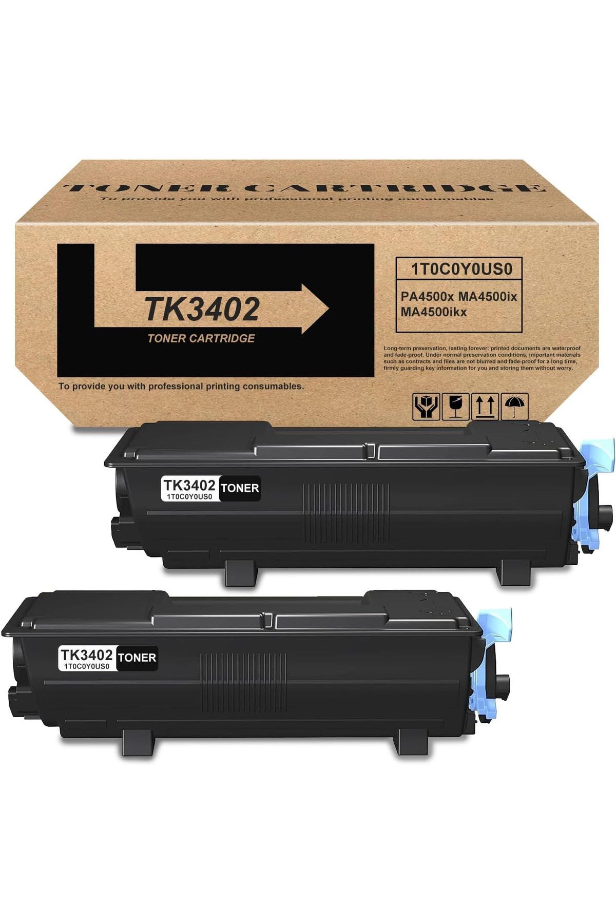 KYOCERA TK3400 MUADİL 1T0C0Y0US0 Toner for PA4500x MA4500ix MA4500ifx Printer 2 ADET