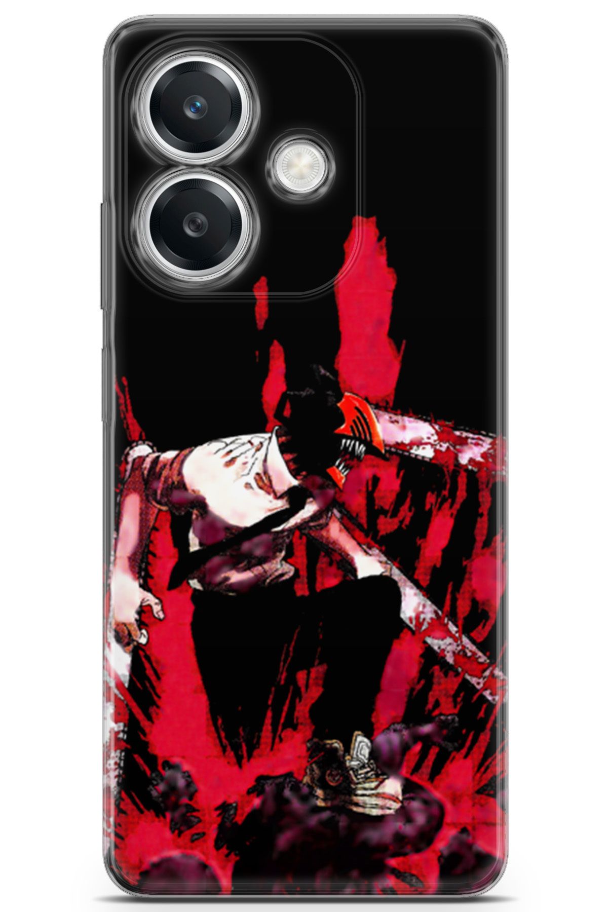 Kordilya Oppo A3 uyumlu Manga 31 UV Silikon Chainsaw Man Denji