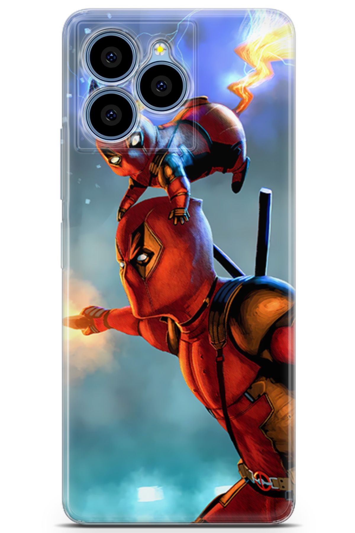 Kordilya Omix X6 uyumlu Manga 24 Darbe Emici Deadpool ve Pikachu