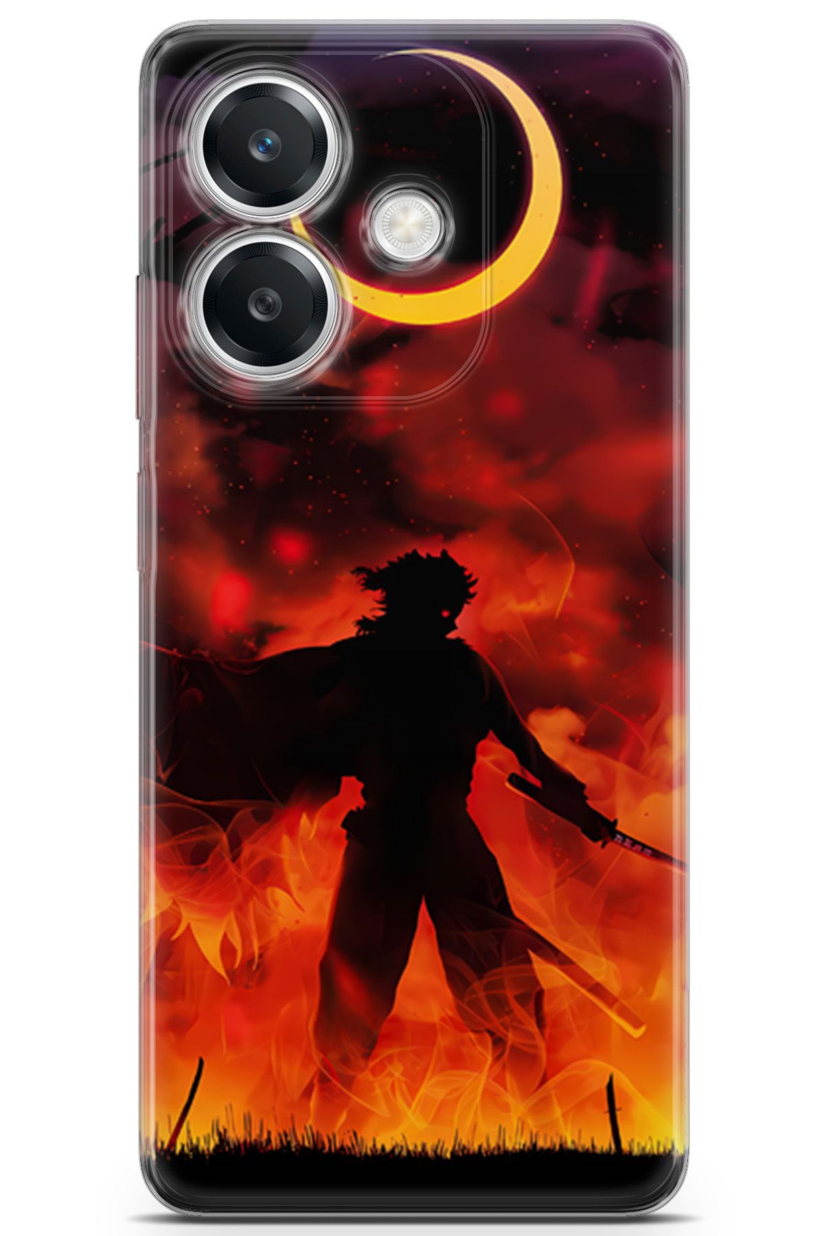 Kordilya Oppo A3 uyumlu Manga 8 Renkli Tasarım Rengoku Demon Slayer