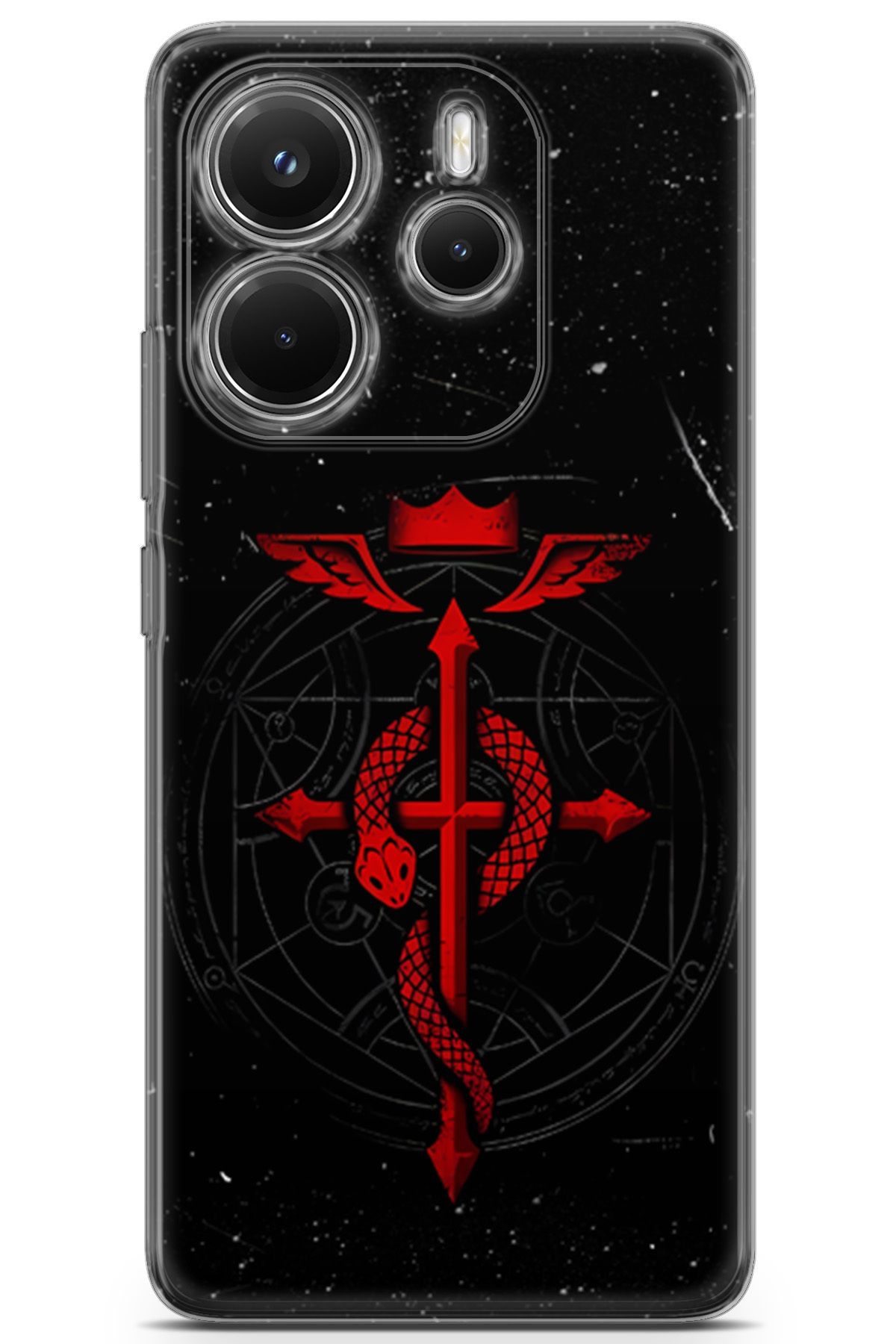 Uvilda Xiaomi Redmi Note 14 4G uyumlu Anime 37 HD Koruma Fullmetal Alchemist Brotherhood