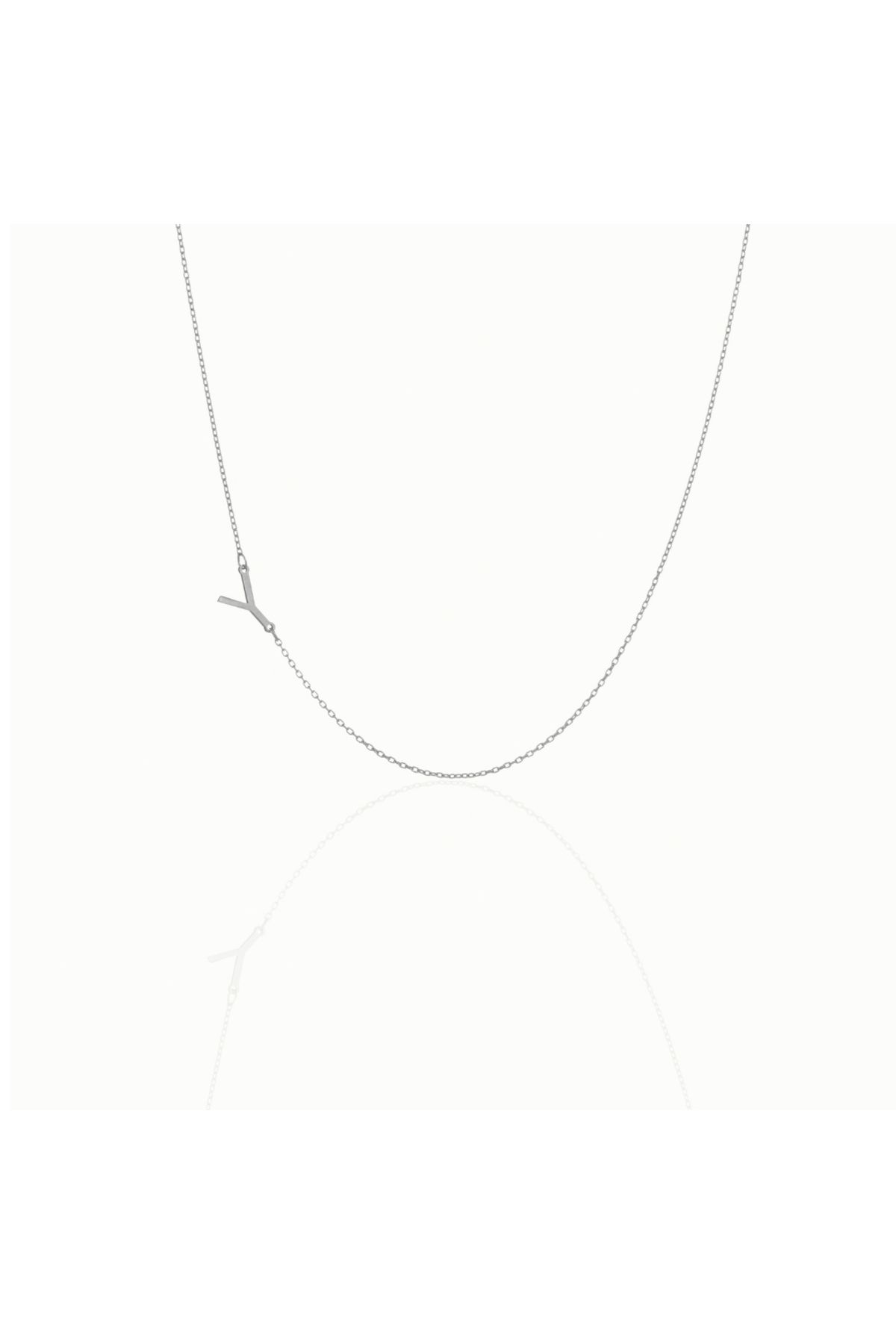 Klart Jewellery Yatay Harf Kolyesi 925 ayar Gümüş Yatay harf kolyesi