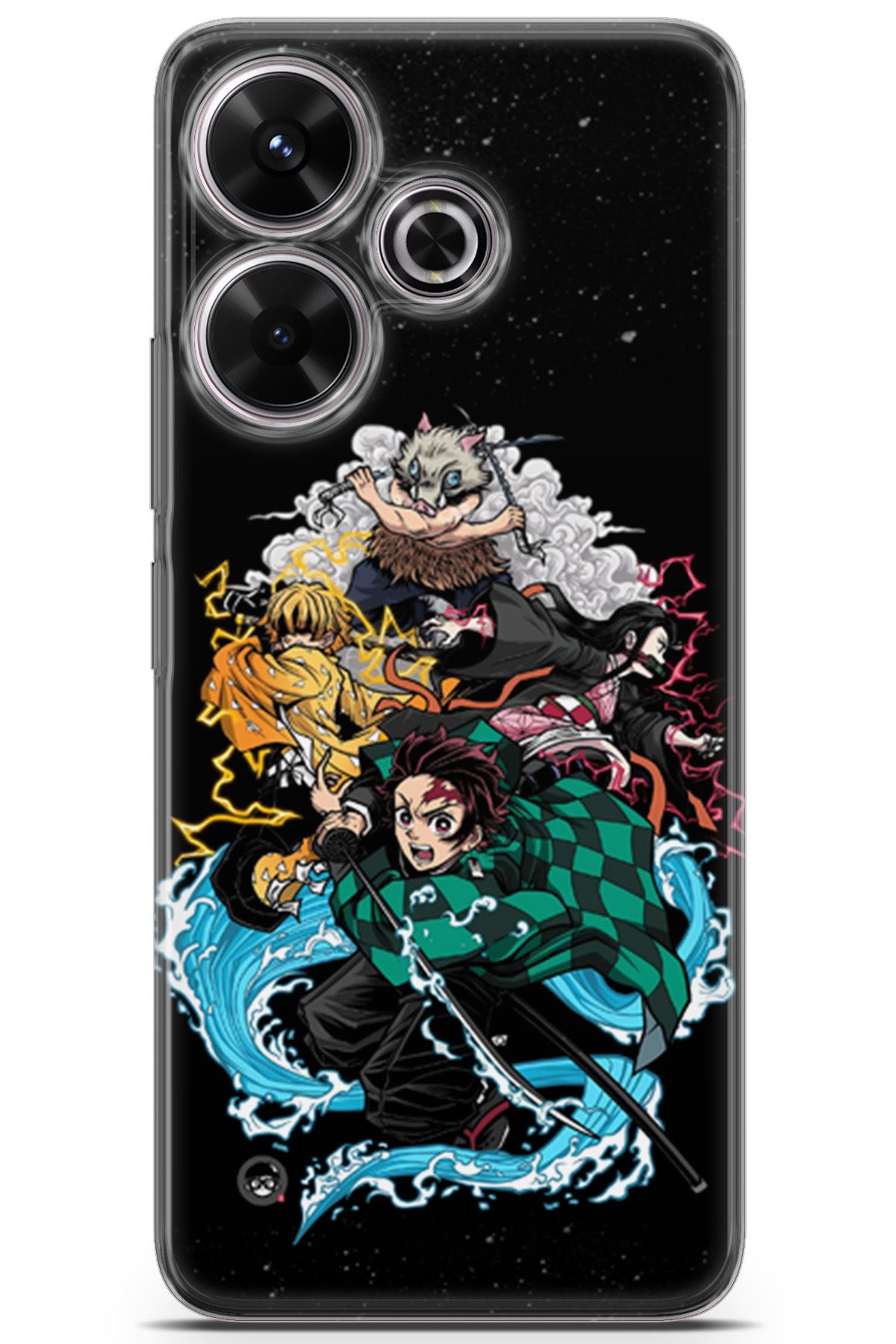 Kordilya Xiaomi Redmi 13 uyumlu Manga 16 Renkli Tasarım Kimetsu No Yaiba