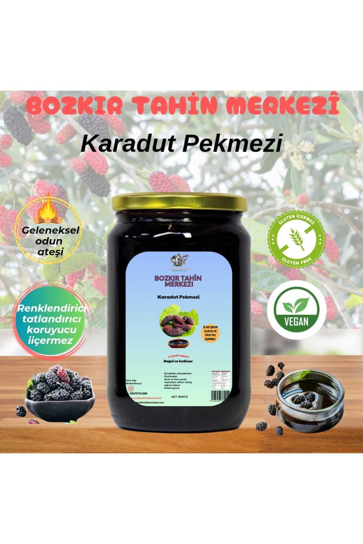 Hakbur Bozkır Yöresel Bozkır Tahin Merkezi Karadut Pekmezi 800 gr ev yapım (doğal&katkısız)